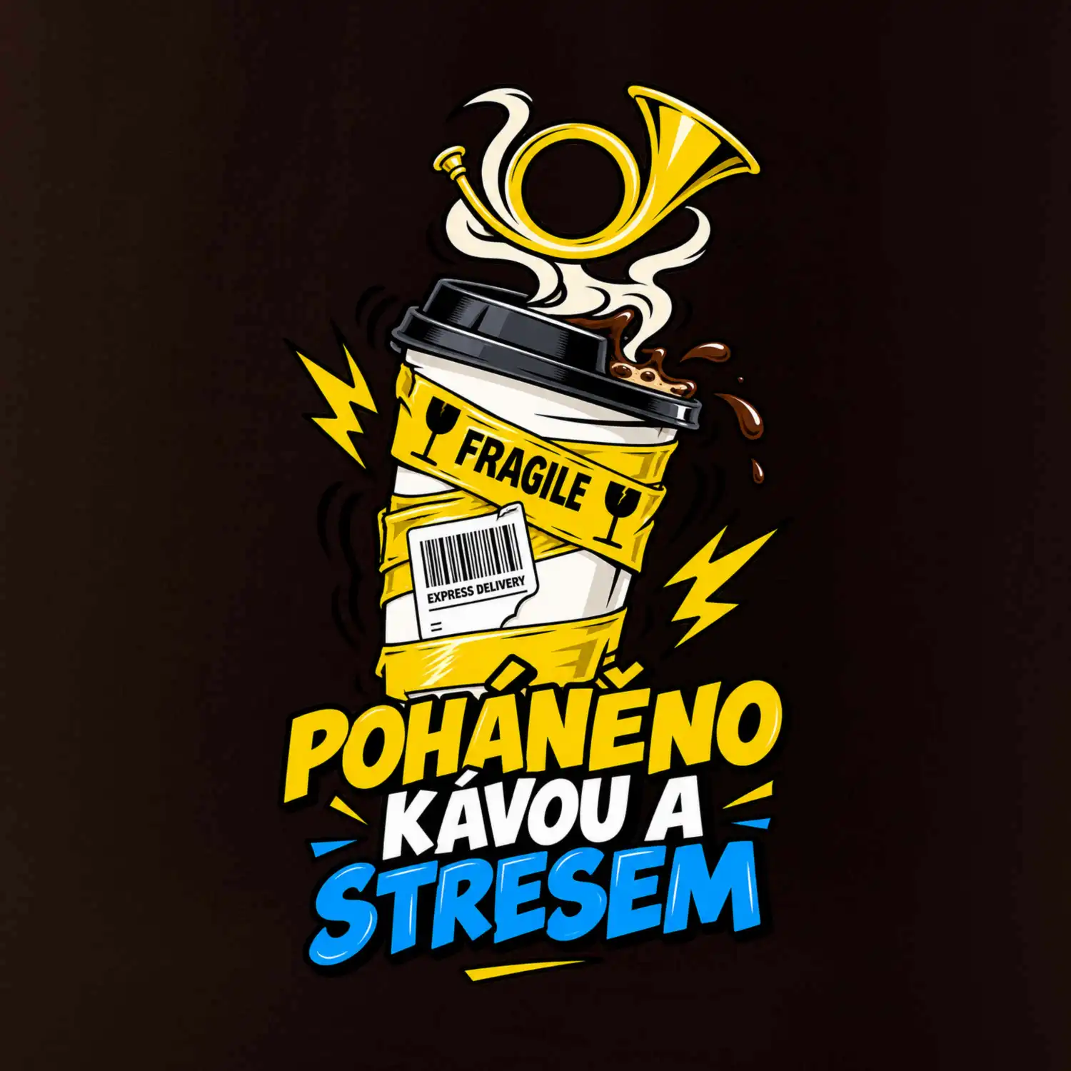 Poháněno kávou a stresem