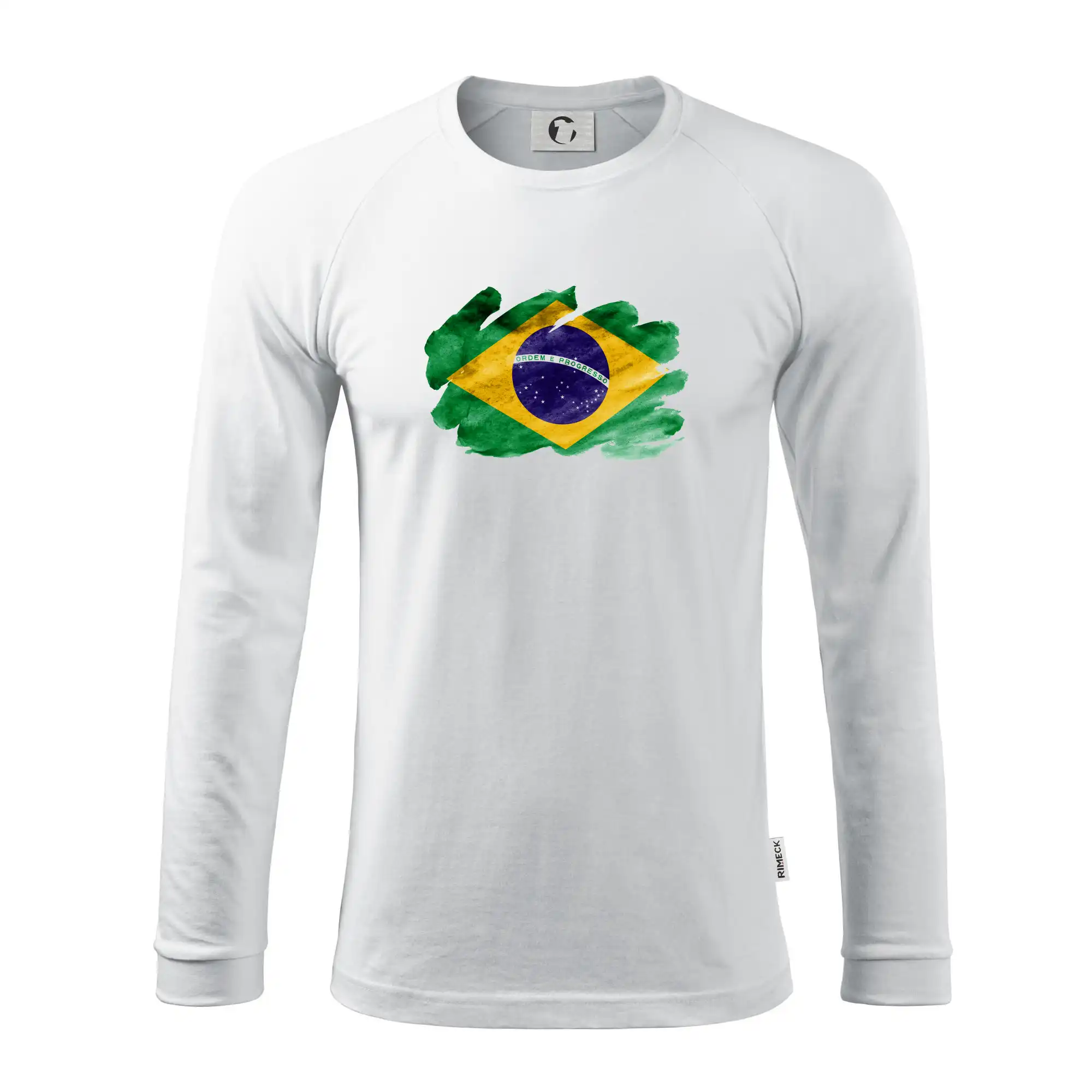 Brazílie vlajka vodové barvy
