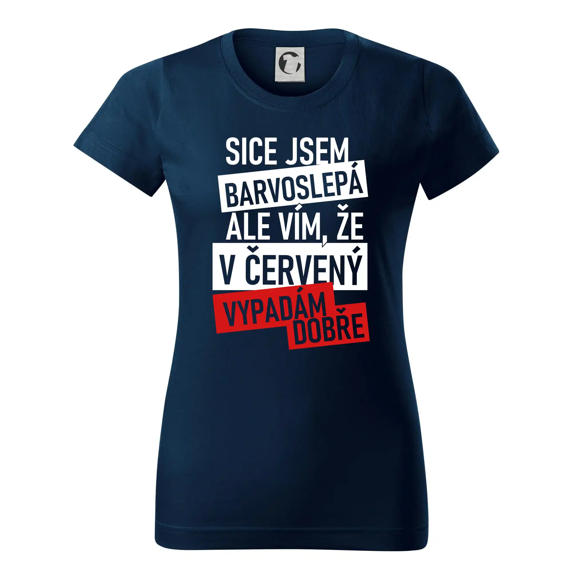 Sice jsem barvoslepá, ale vím, že v červené vypadám dobře