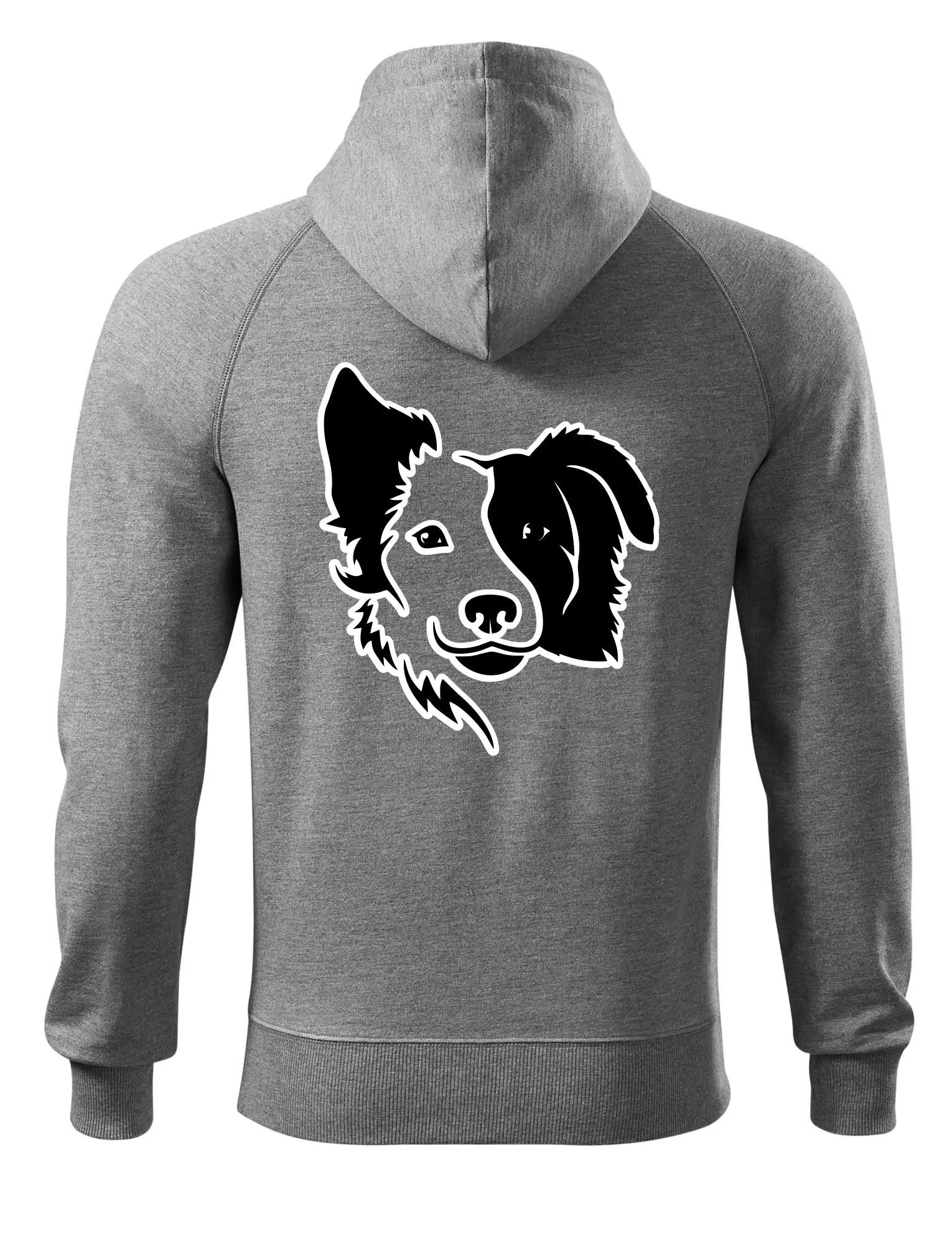 Border kólie obrys hlavy