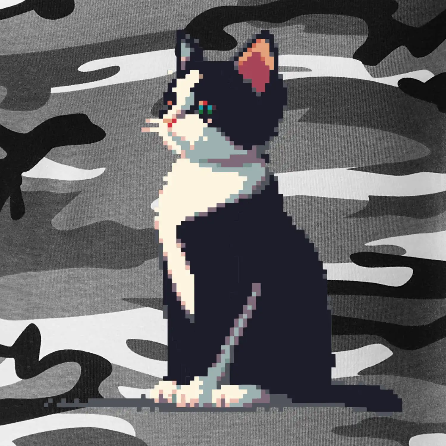 Mourovatá kočka pixel