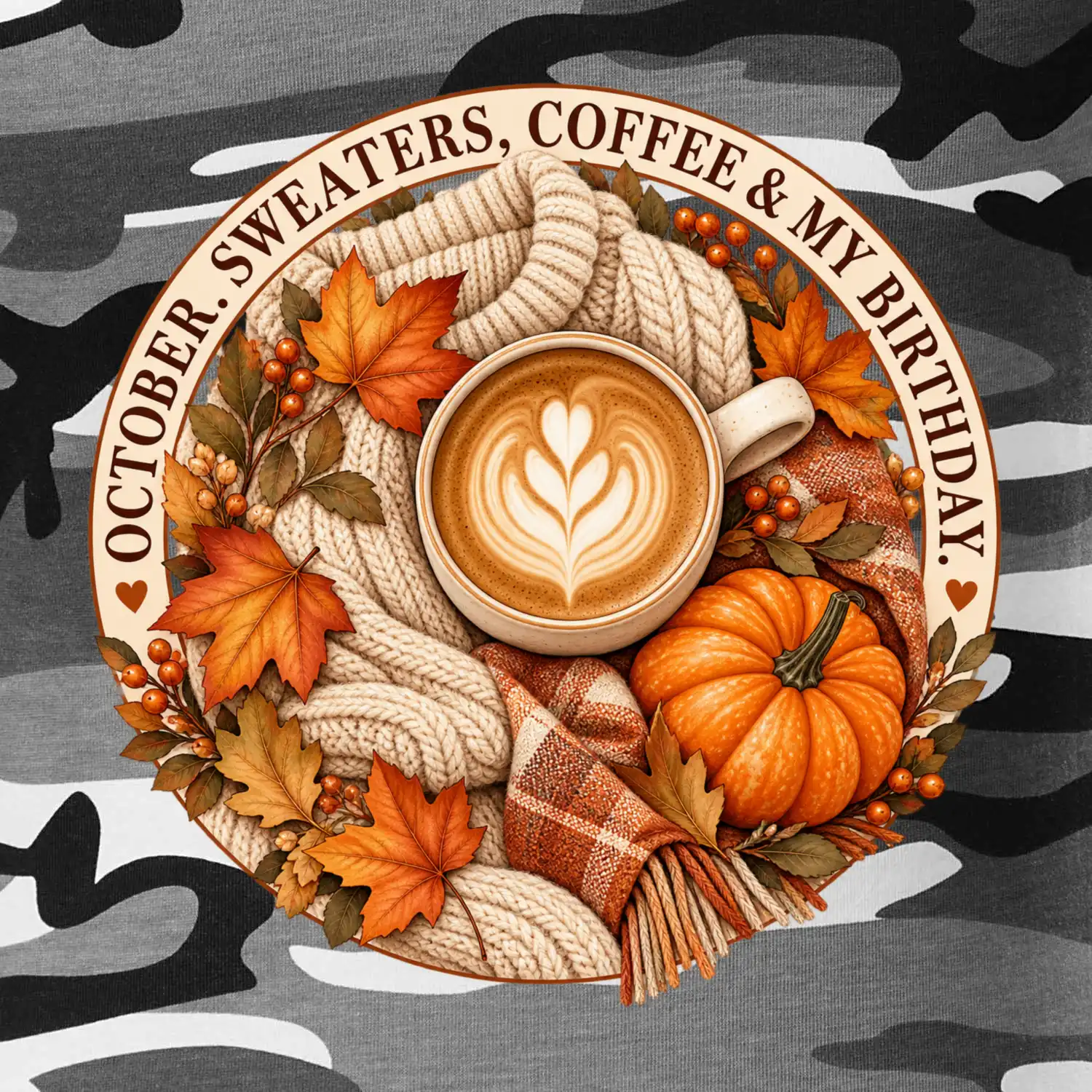 October sweaters coffee my birthday podzimní káva a svetr