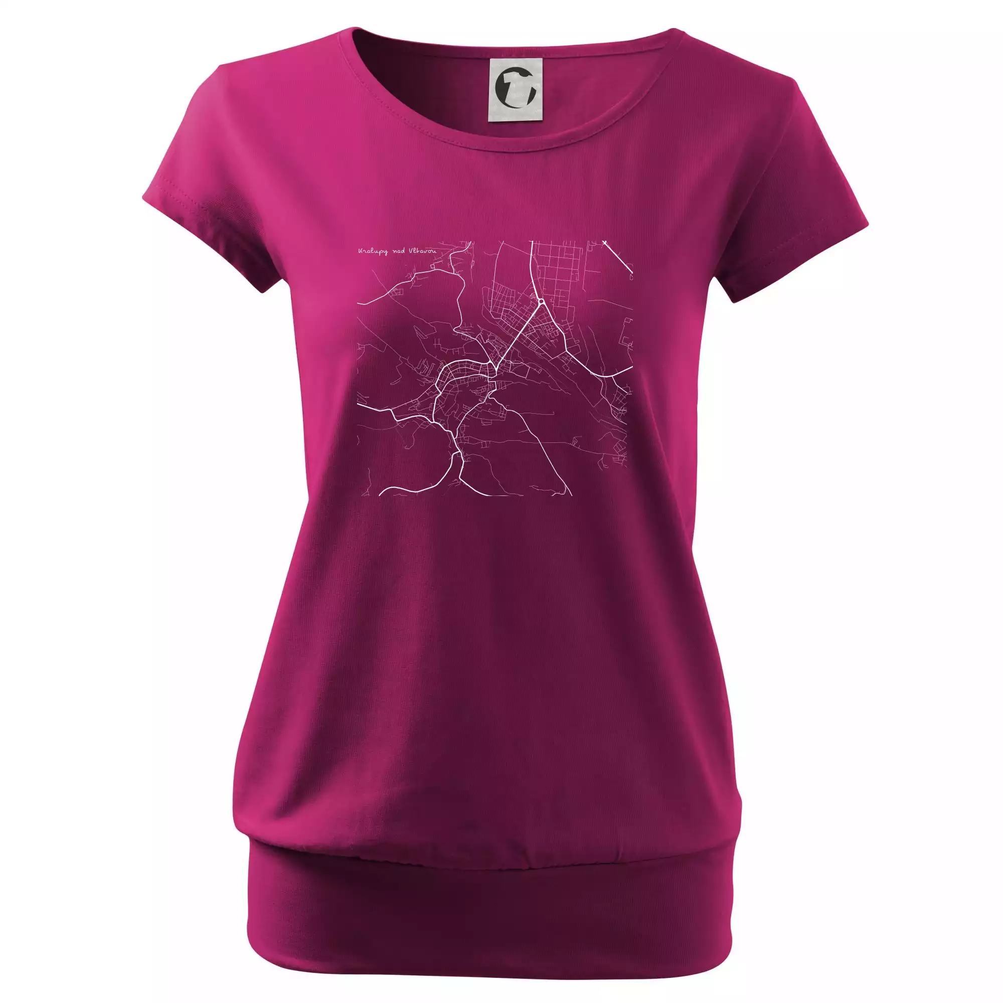 Černobílá mapa Kralupy nad Vltavou