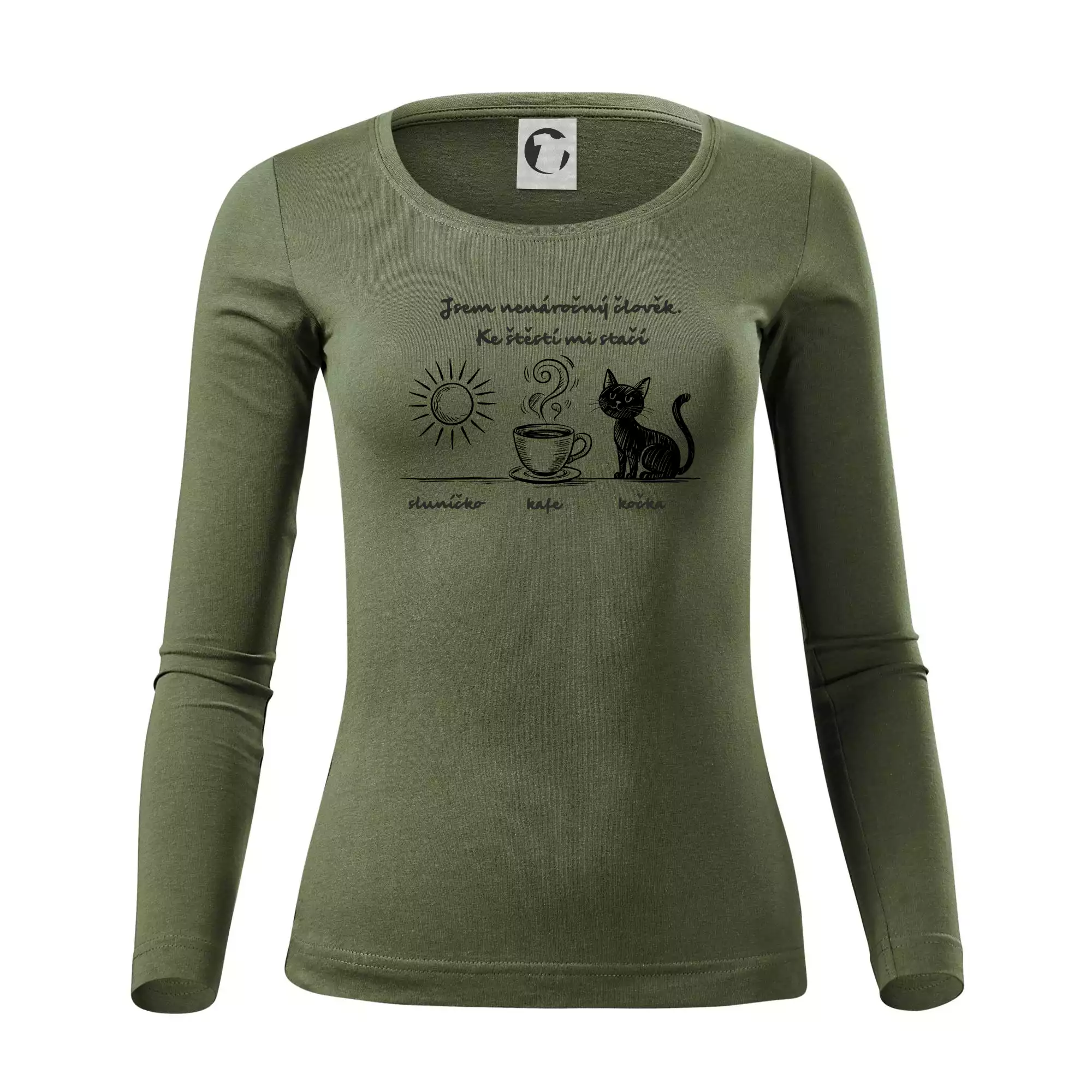 Jsem nenáročný člověk. Ke štěstí mi stačí sluníčko kafe kočka