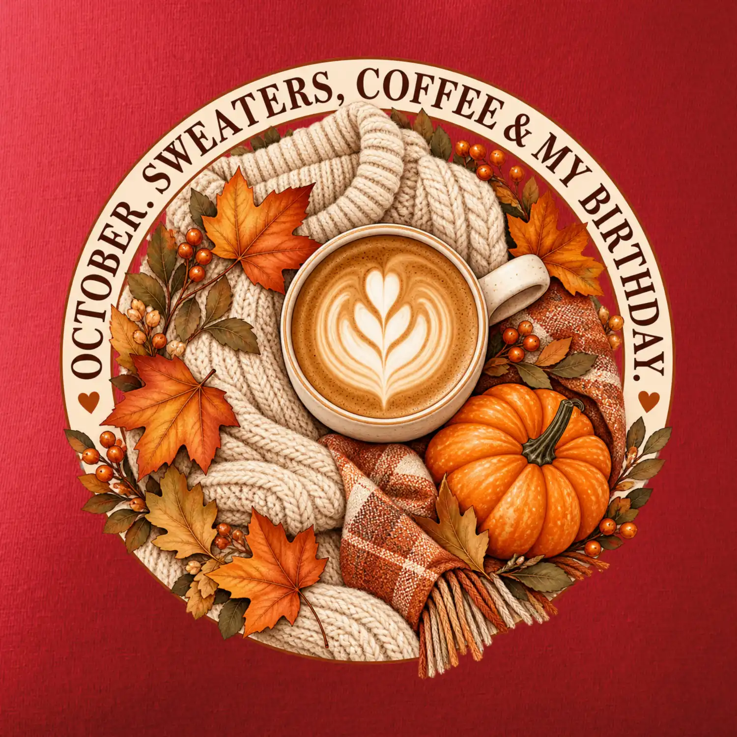 October sweaters coffee my birthday podzimní káva a svetr