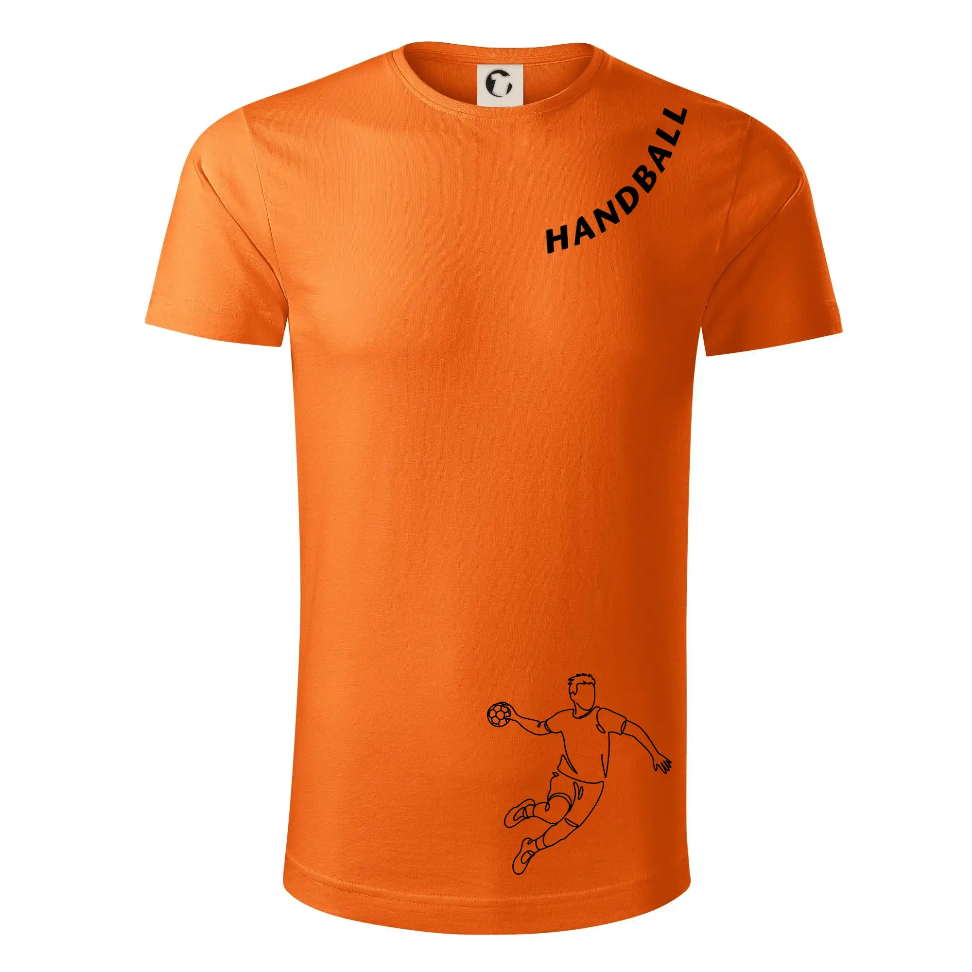 Handball nápis šikmo