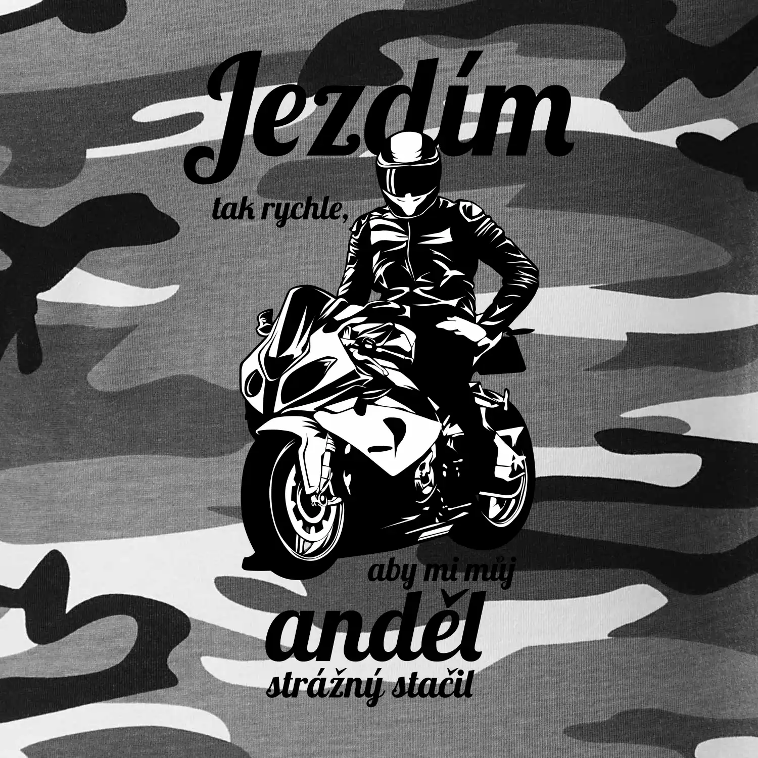 Silniční motorka - jezdím tak rychle, aby mi můj anděl strážný stačil