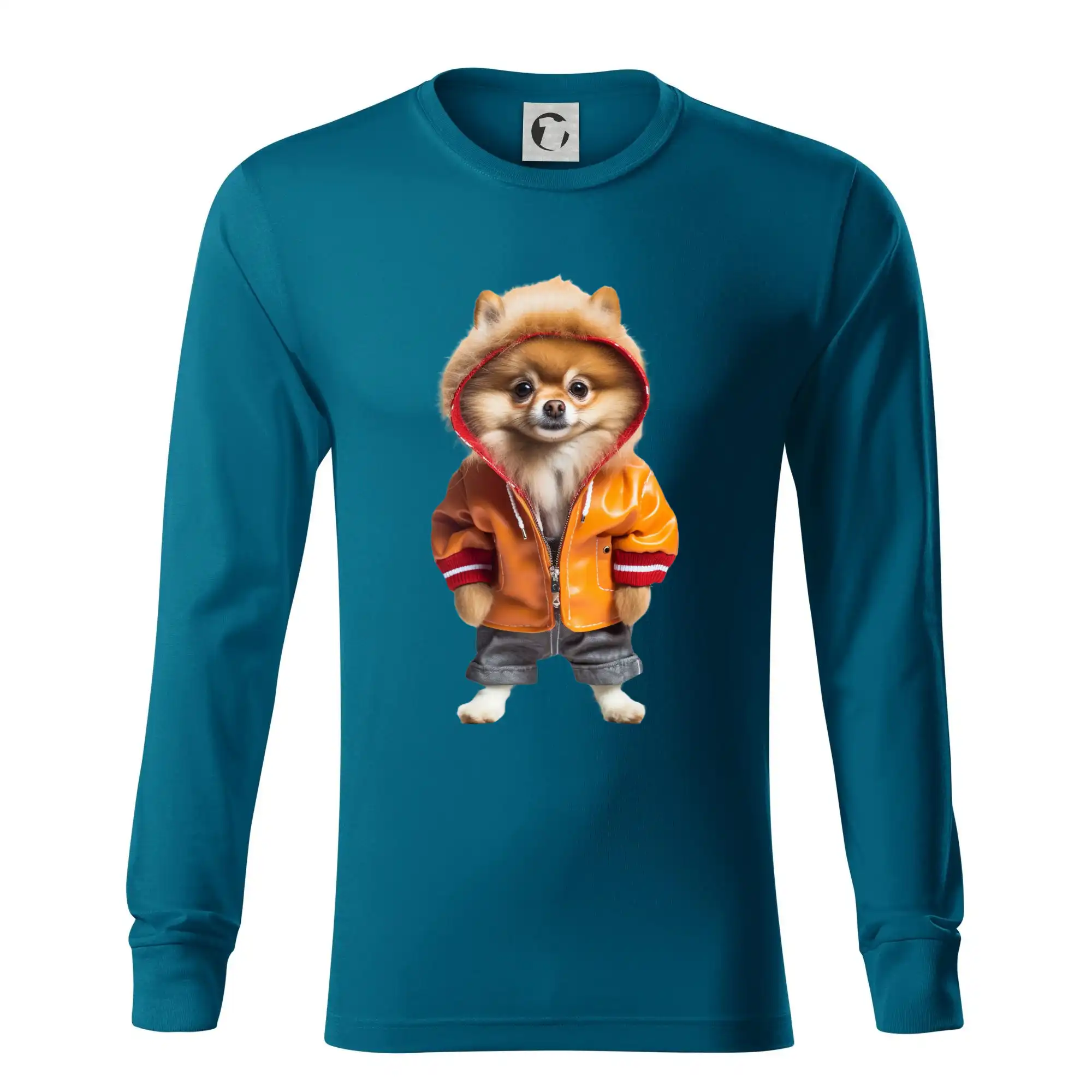 Pomeranian v bundě