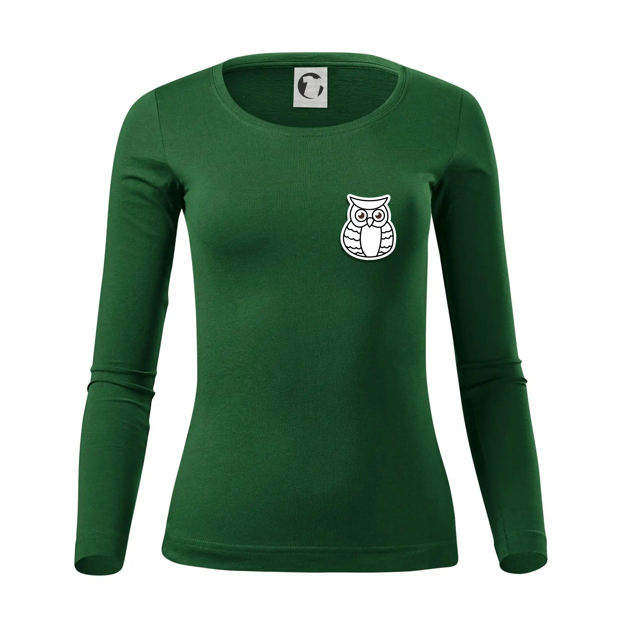 Sova kreslená na prsu