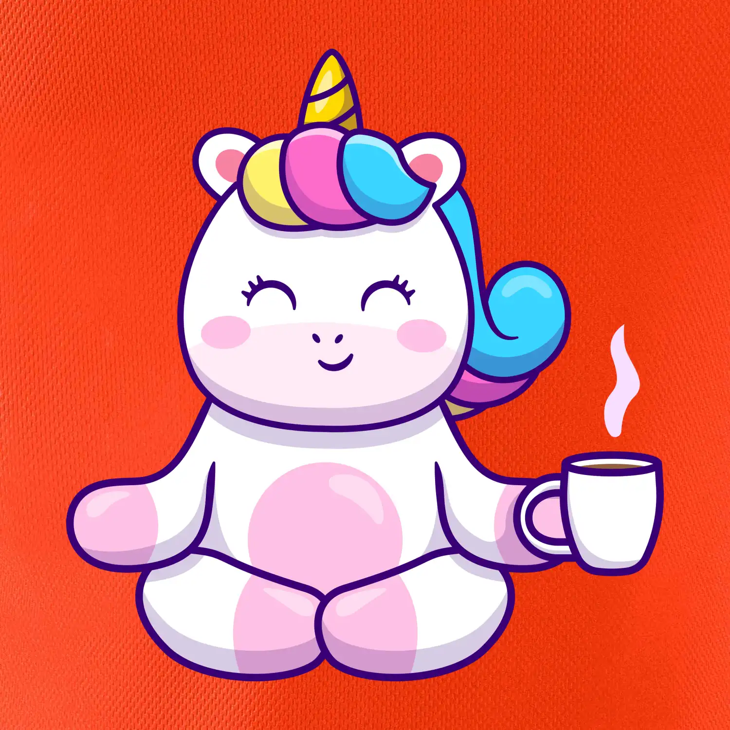 Yoga - jednorožec káva