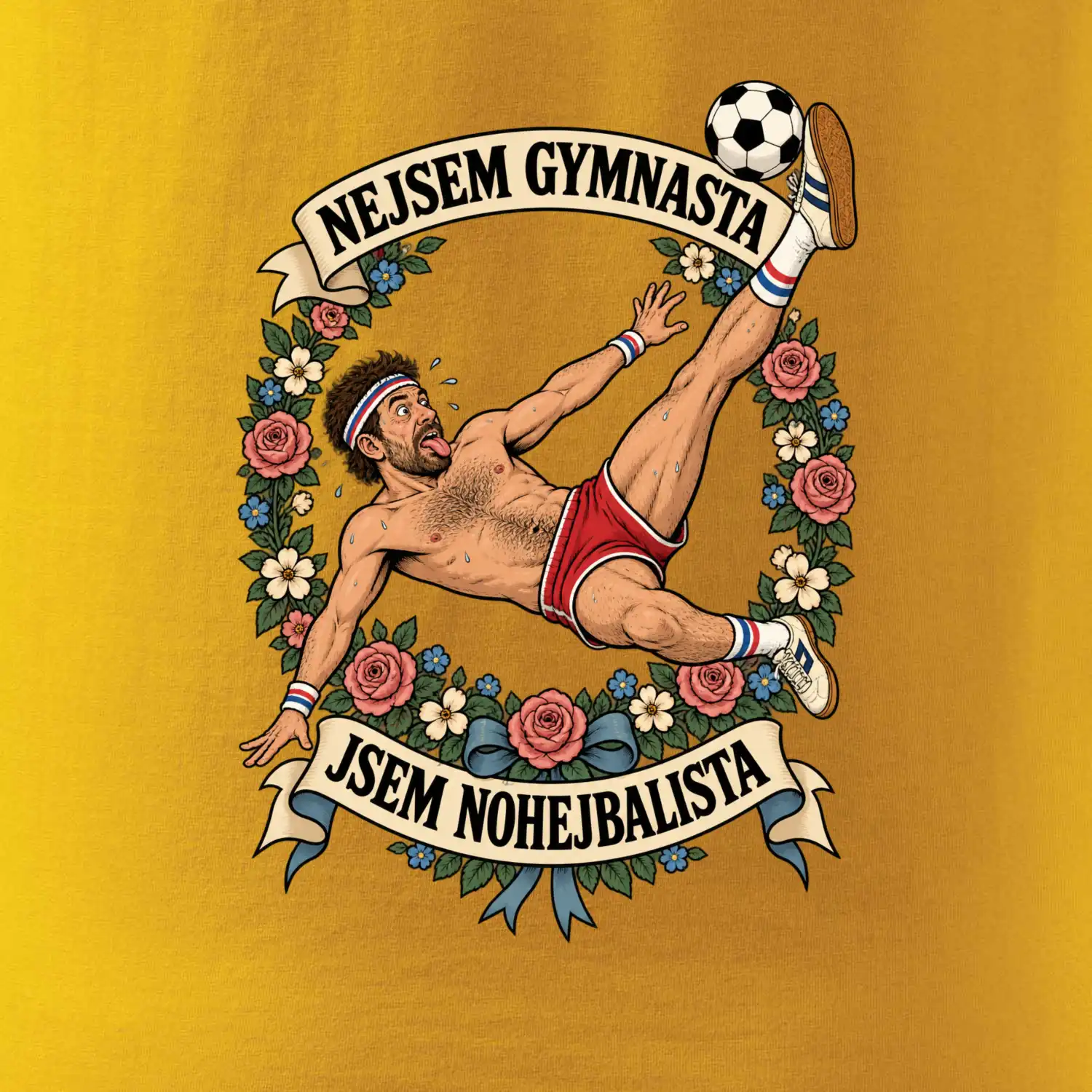Nejsem gymnasta jsem nohejbalista