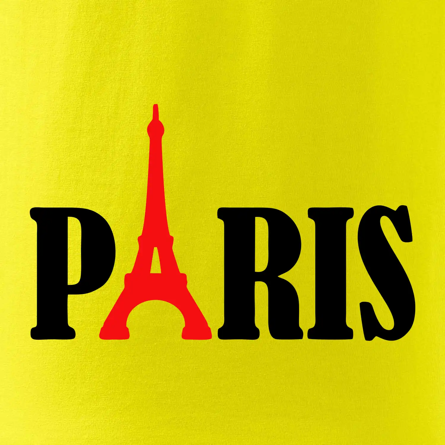 Paris nápis Eiffelova věž