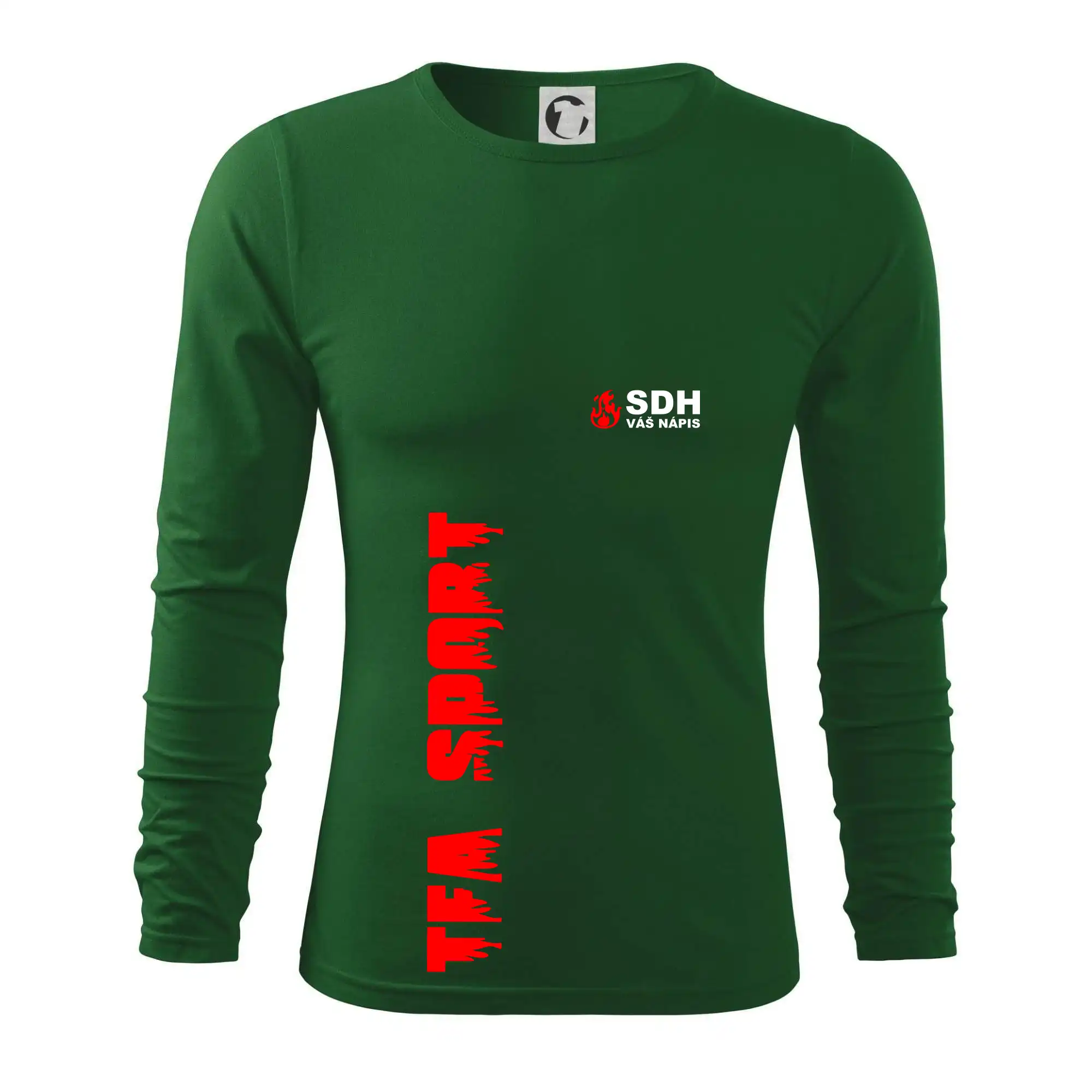 TFA Sport SDH (červený oheň) - Vlastní nápis