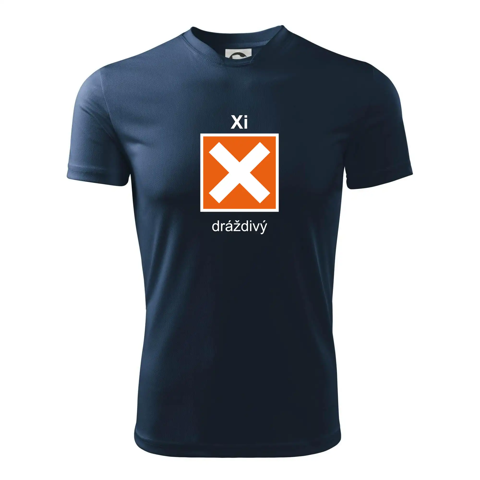 Xi Dráždivý - Výstražná tabulka na tričku