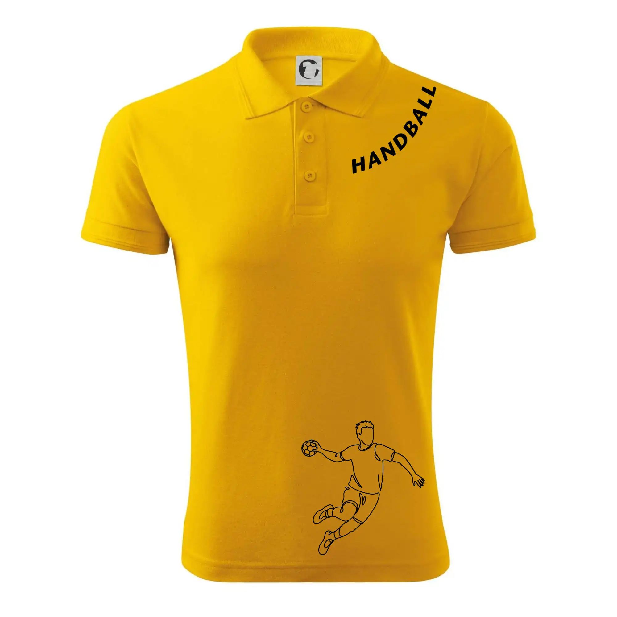 Handball nápis šikmo
