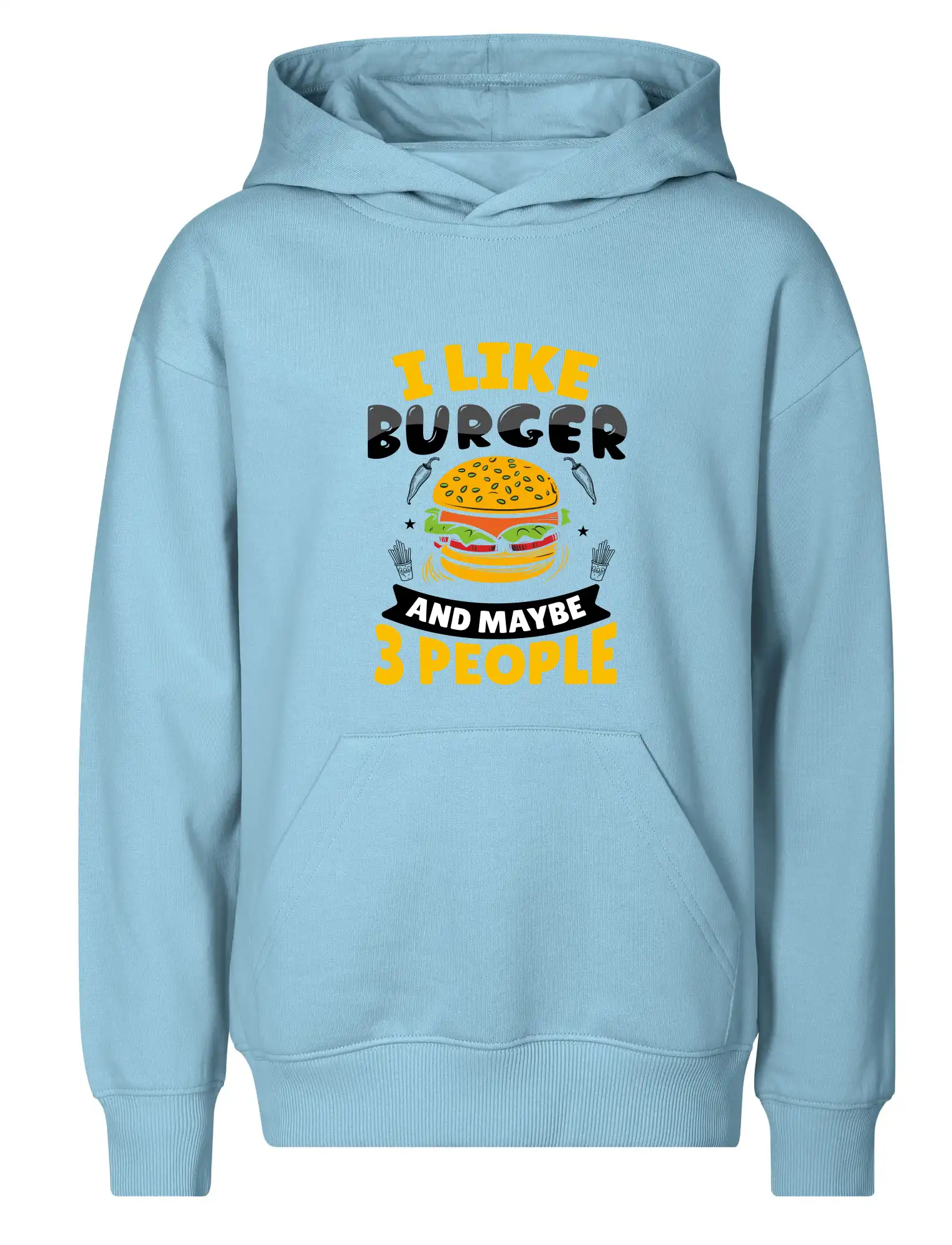 I like burger and maybe 3 people