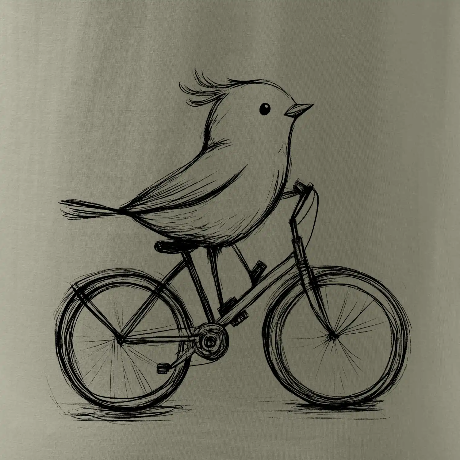 Ptáček na kole