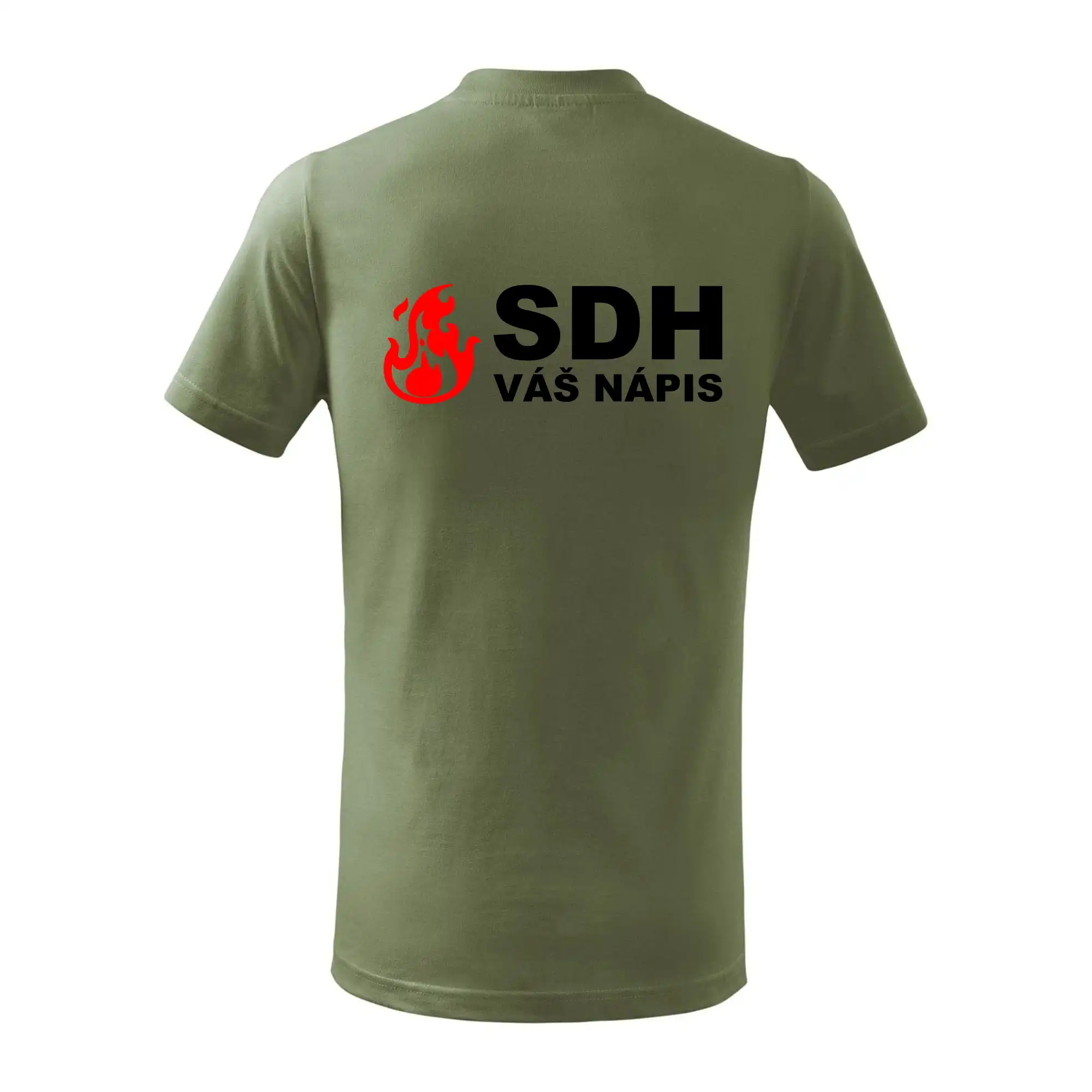 SDH nápis (oheň, název sboru - vlastní nápis)
