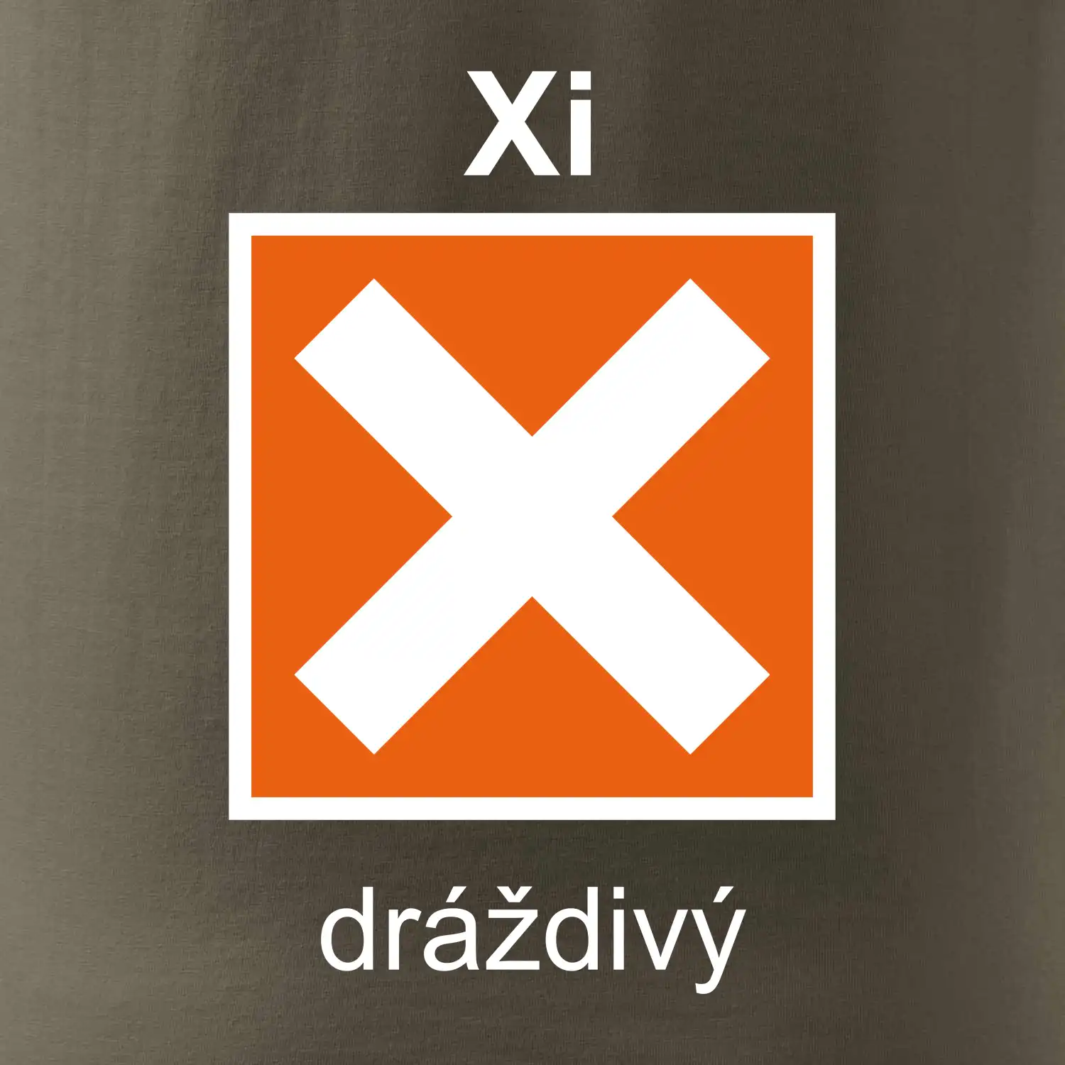 Xi Dráždivý - Výstražná tabulka na tričku