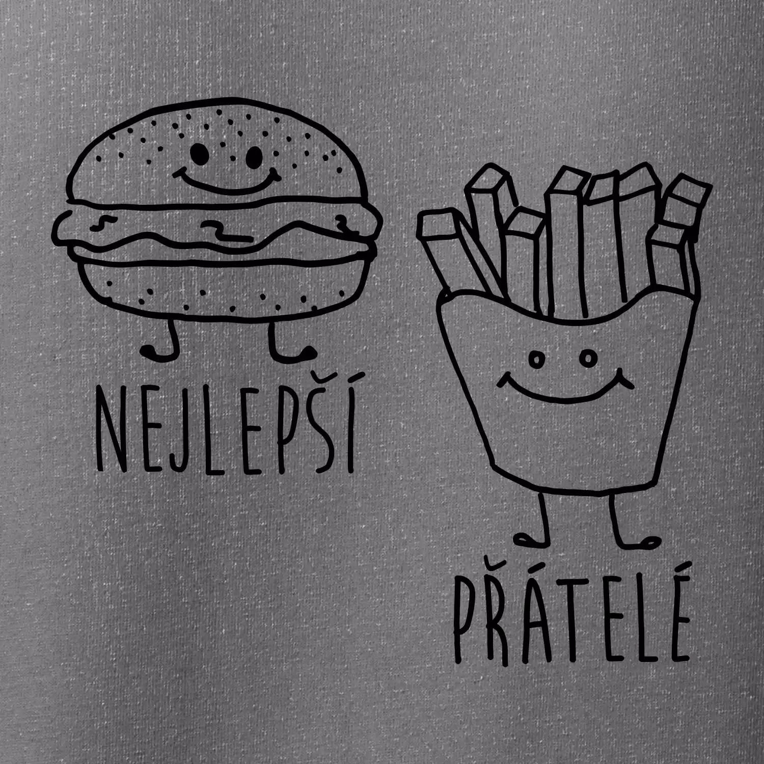 Nejlepší přátelé - Hamburger a hranolky