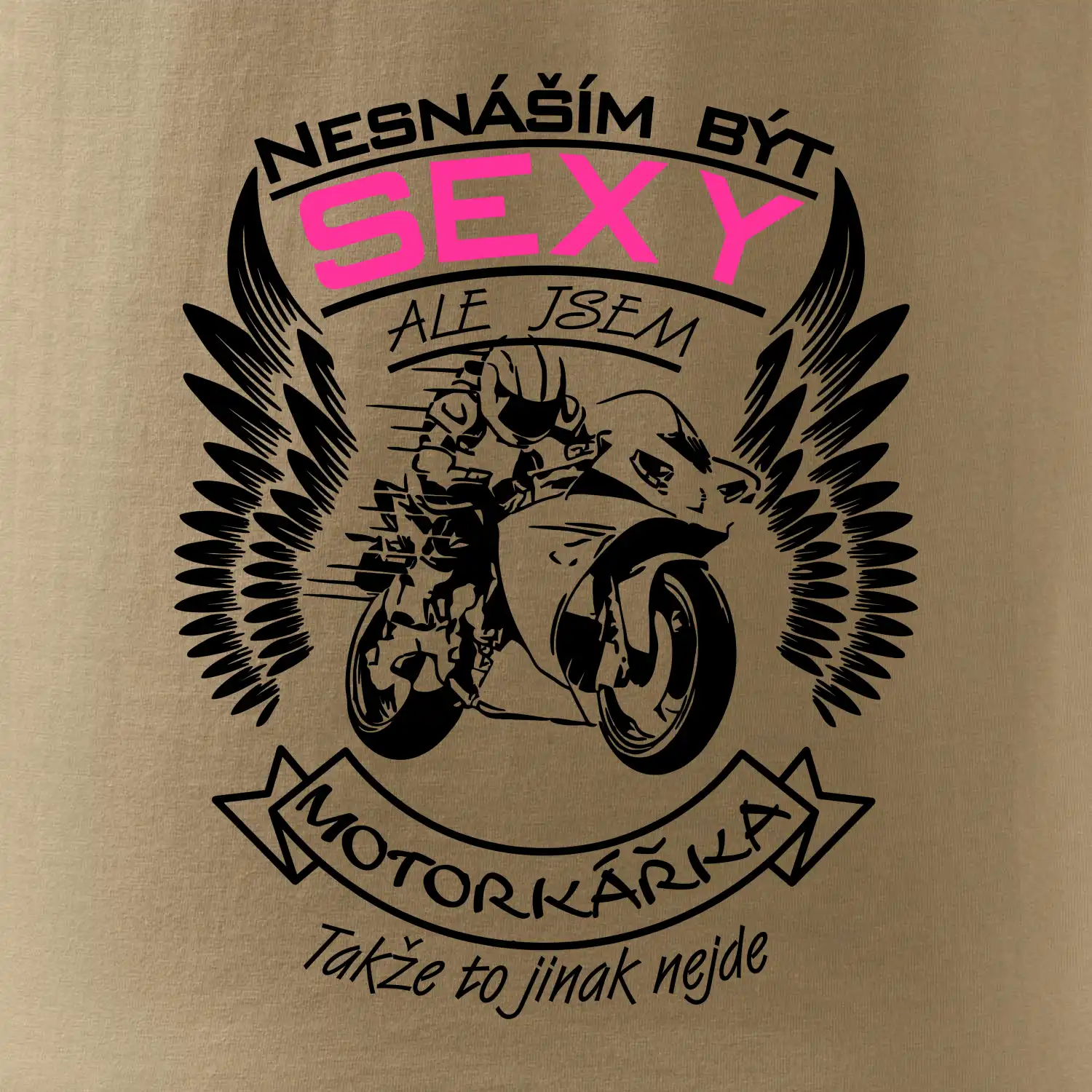 Nesnáším být sexy - motorkářka (motorka)