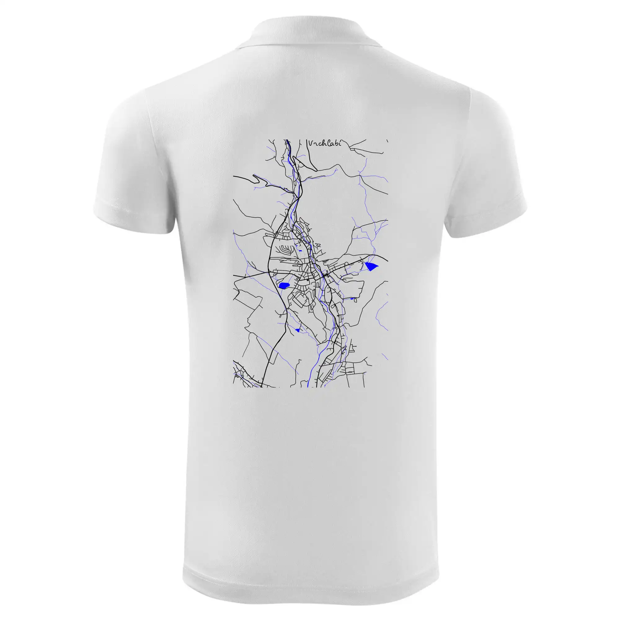 Vrchlabí - Mapa s vodními toky