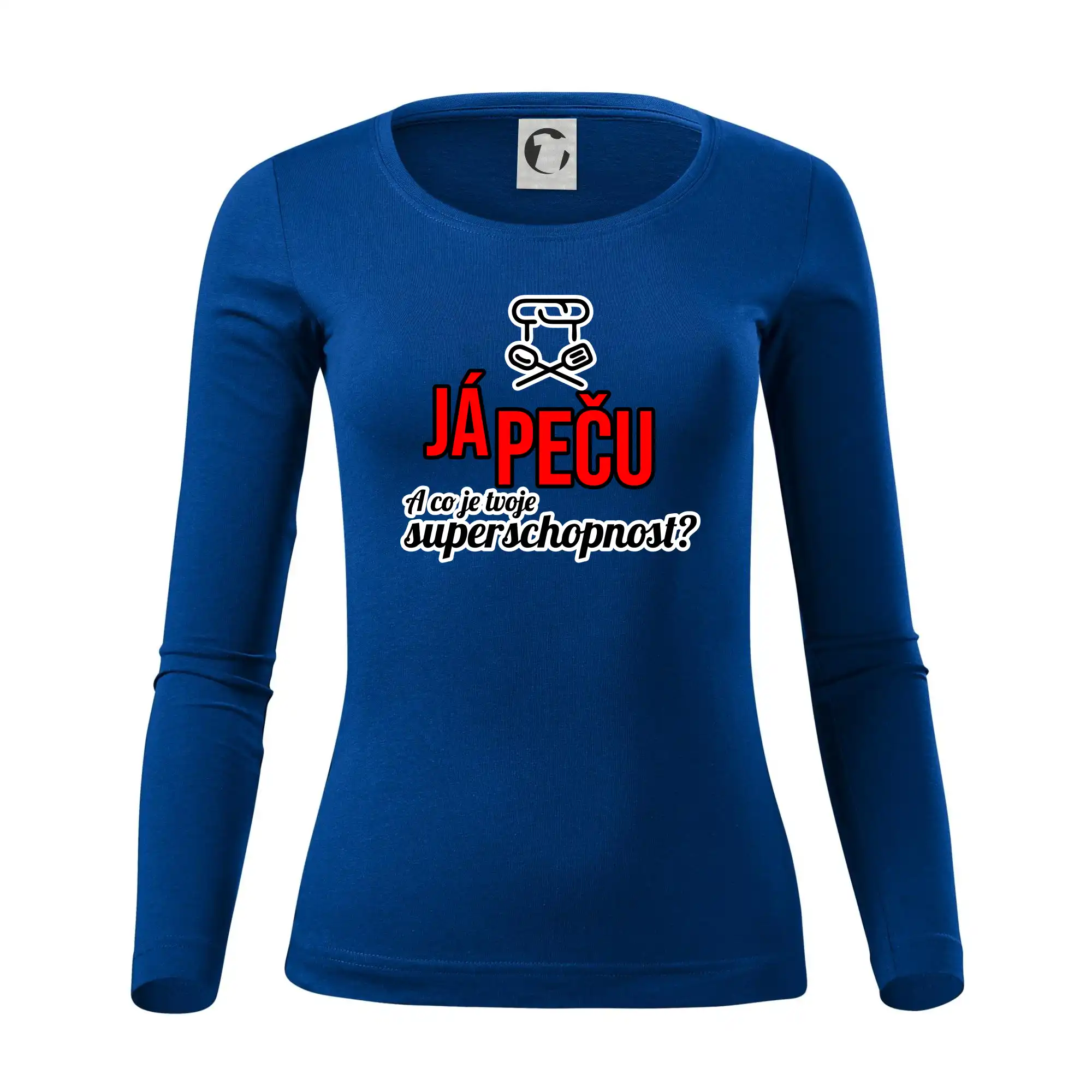 Já peču - tvoje superschopnost? rovný nápis
