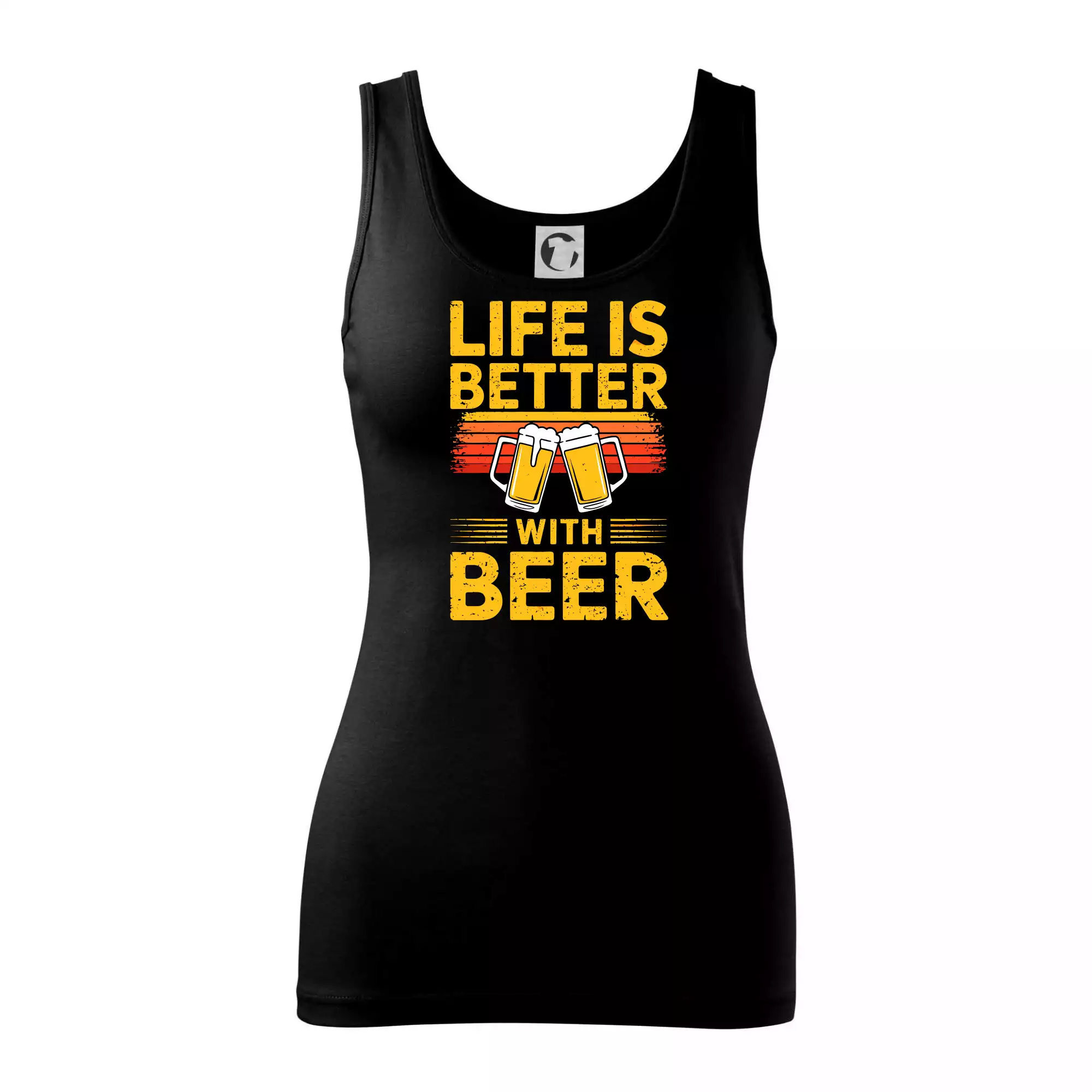 Life is better with beer - oranžové