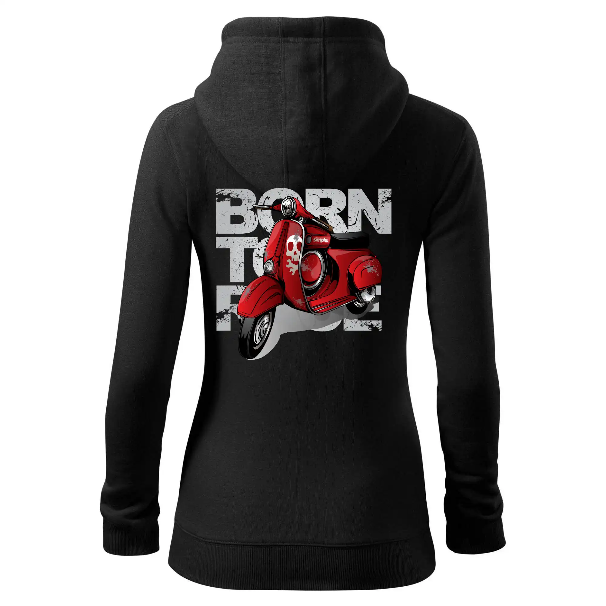 Scooter born to ride red