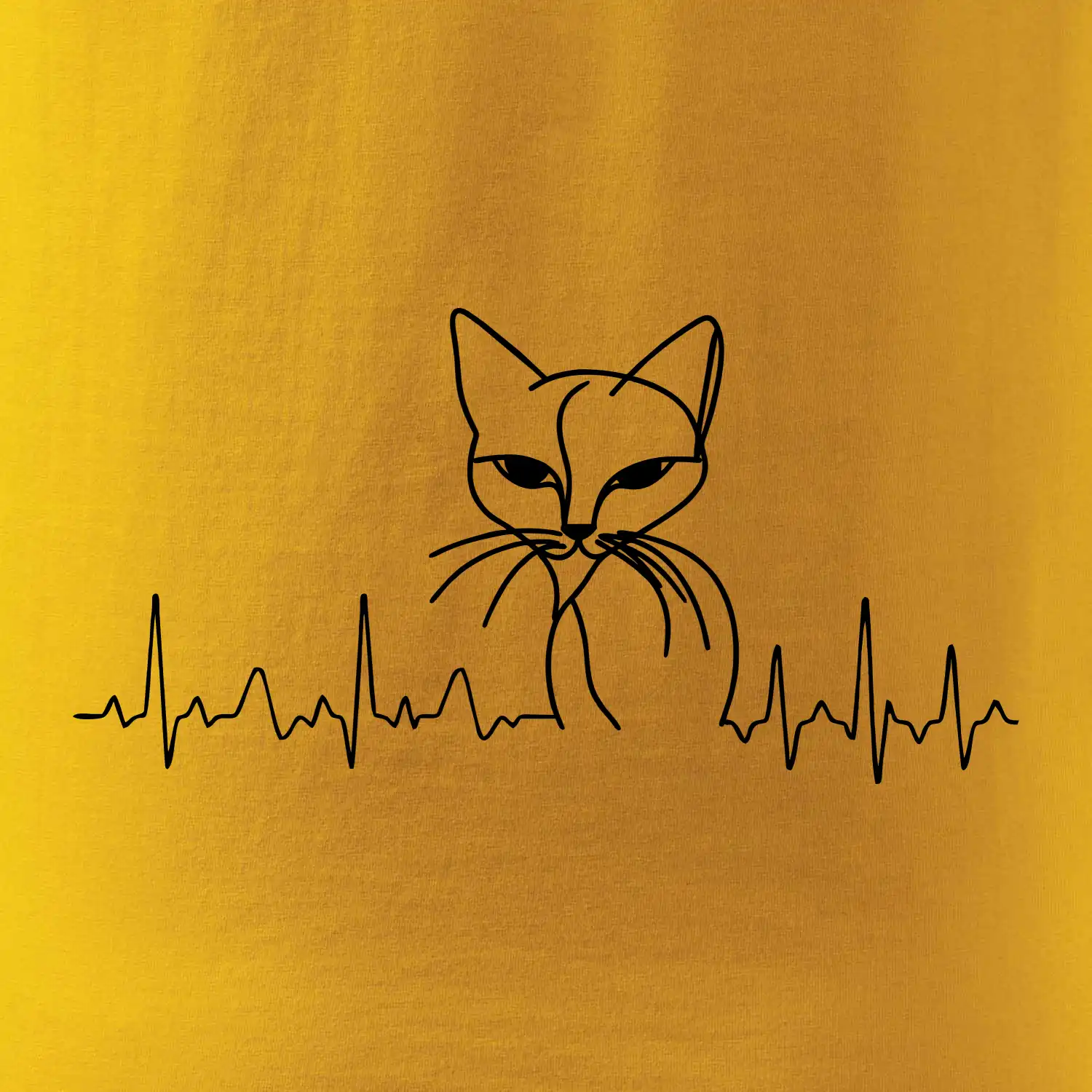 EKG křivka kočka
