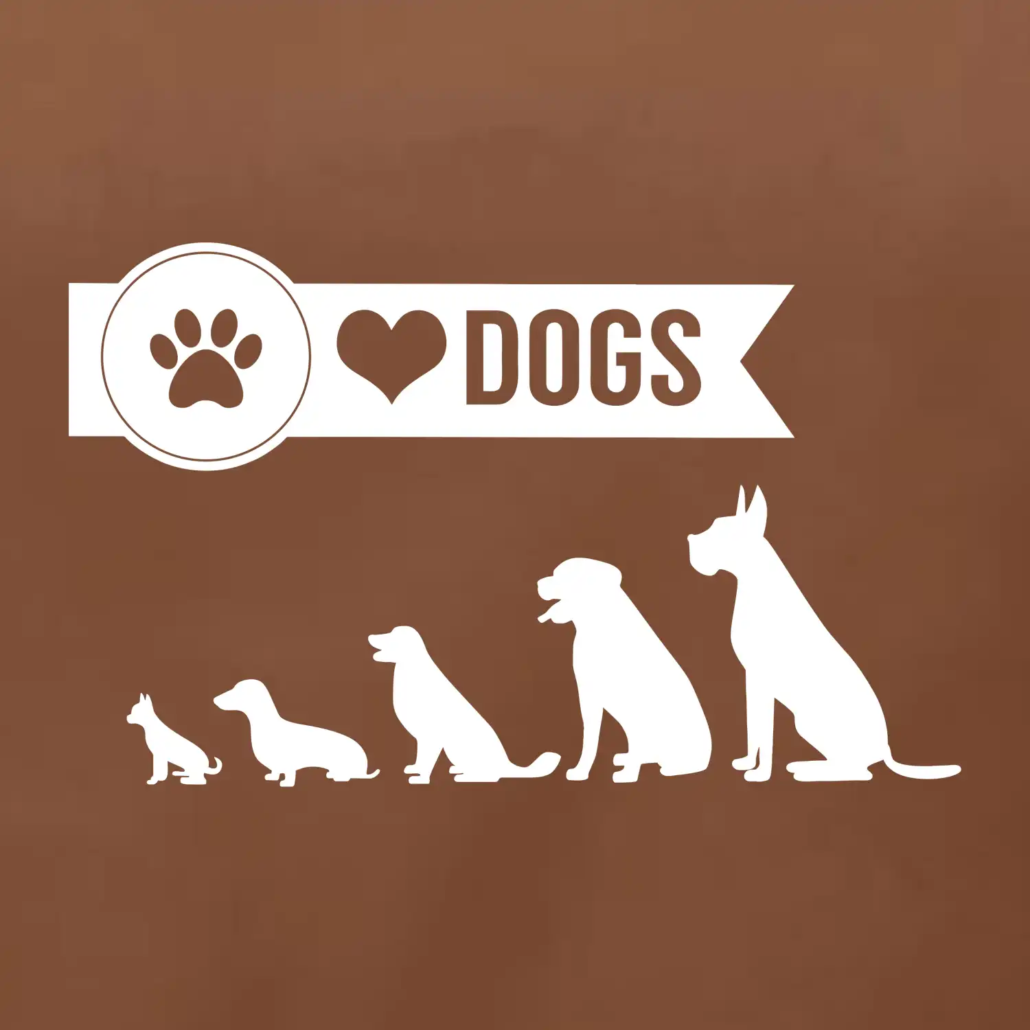 I love dogs - tlapka