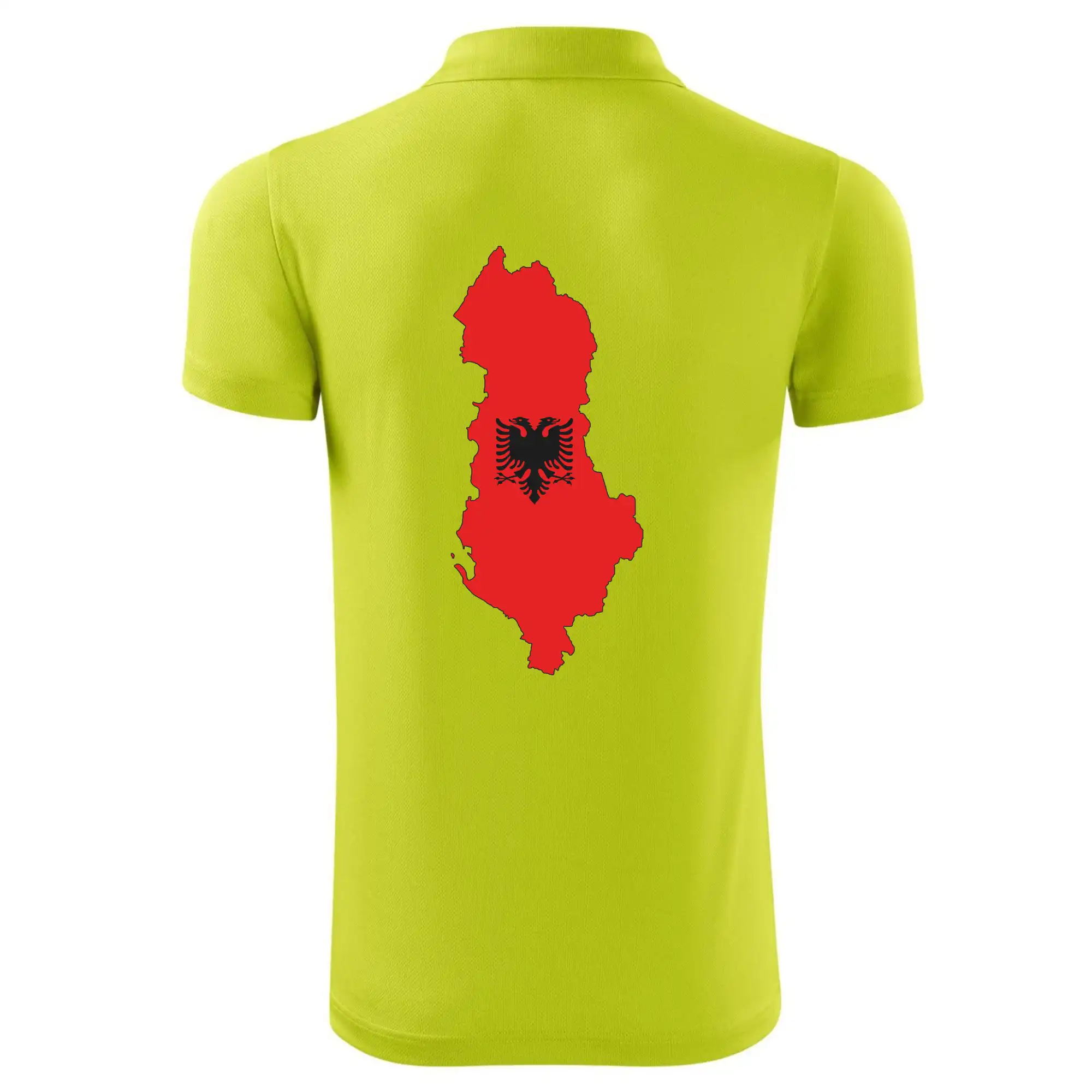 Albánie mapa a znak