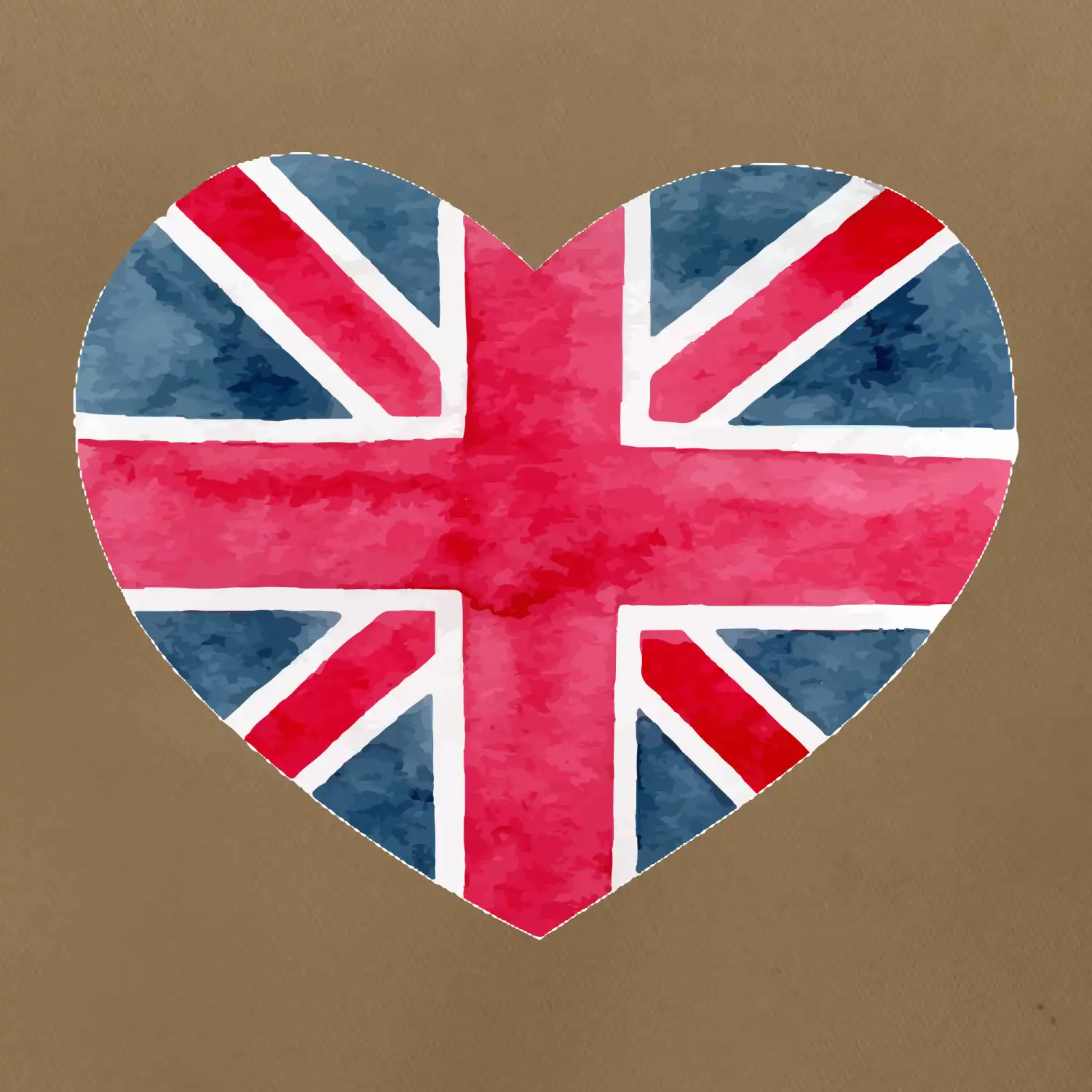 Britské srdce malované