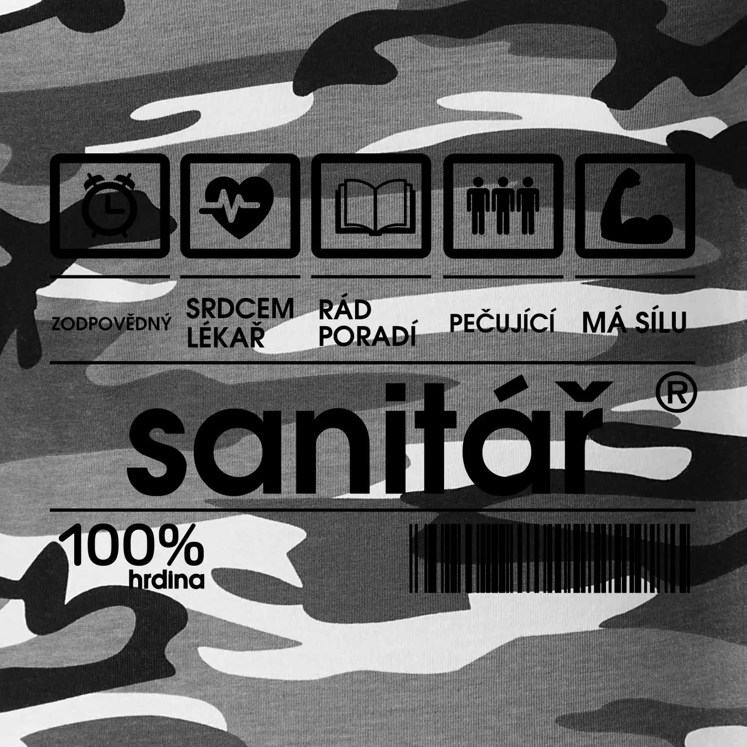 Čárový kód sanitář
