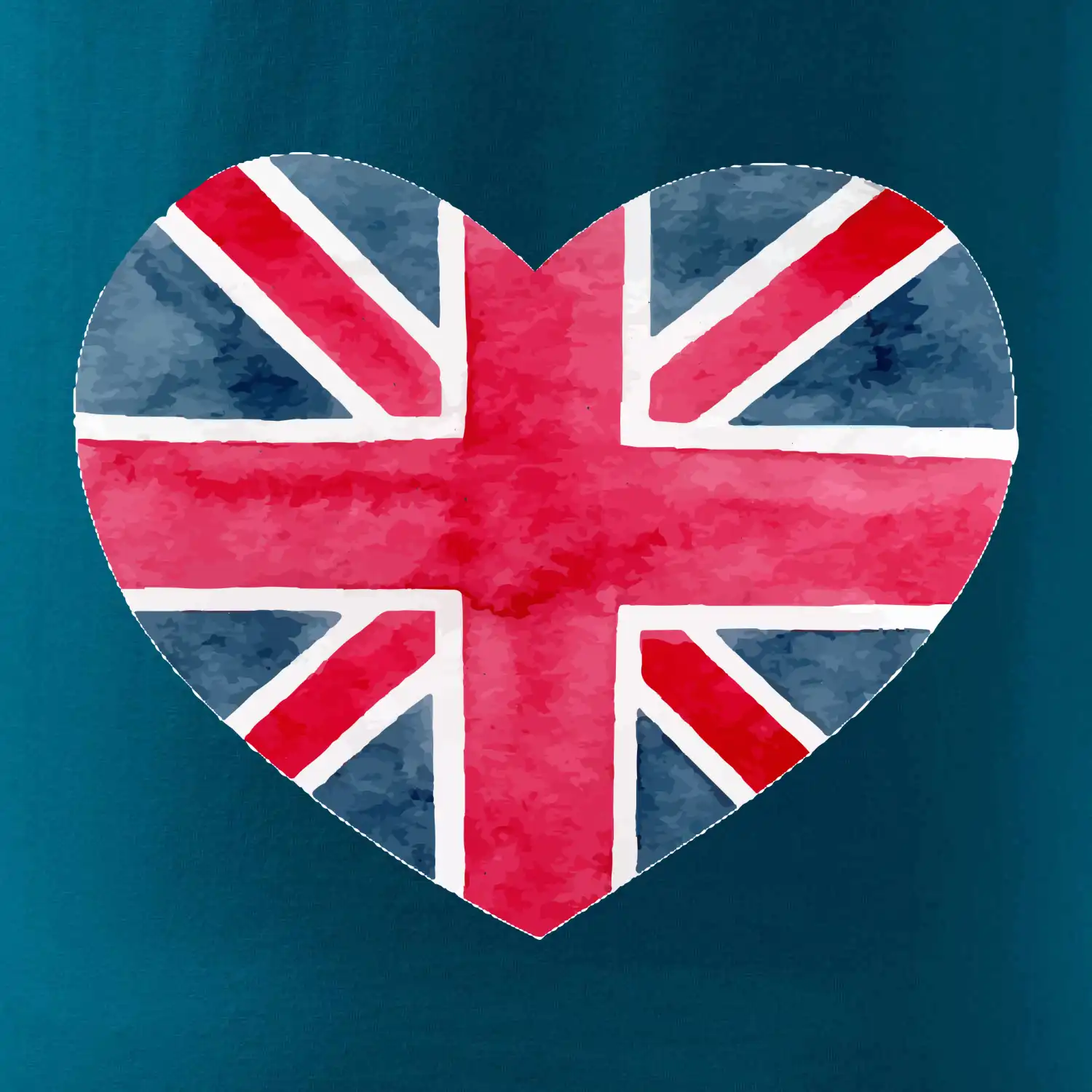 Britské srdce malované