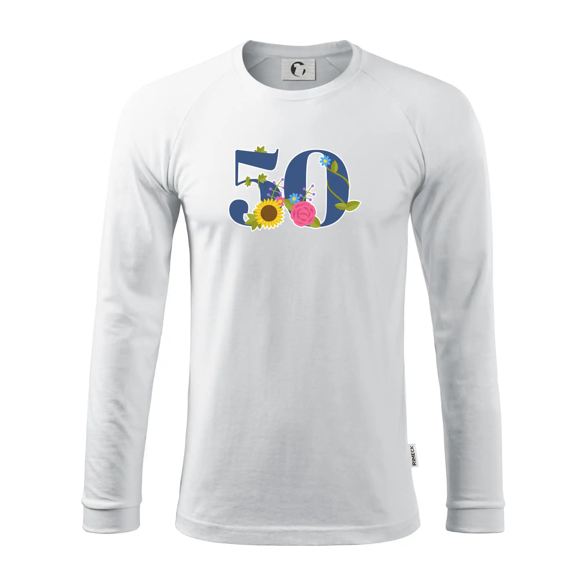 Květinové číslo kreslené - 50