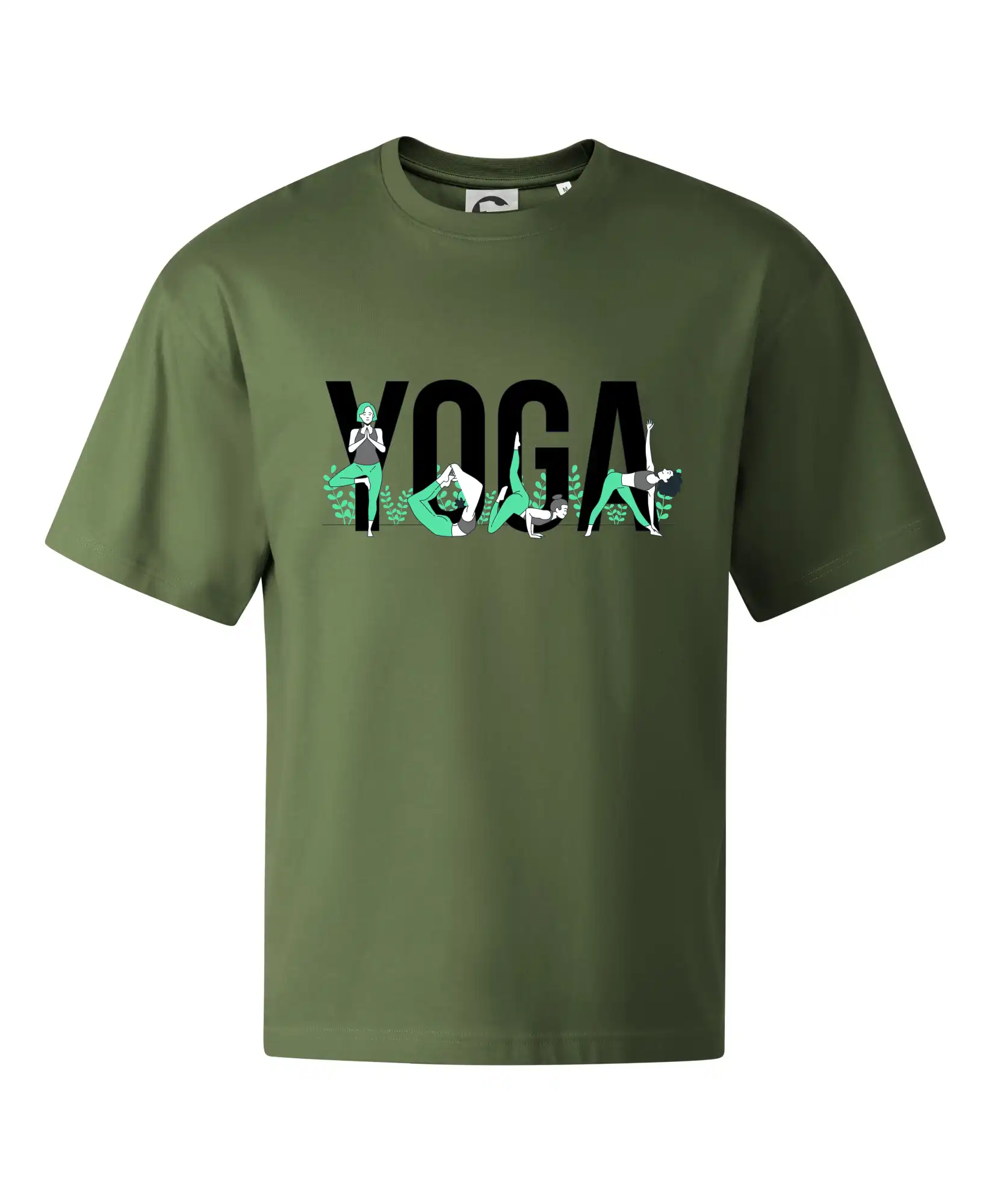 Yoga nápis barevný