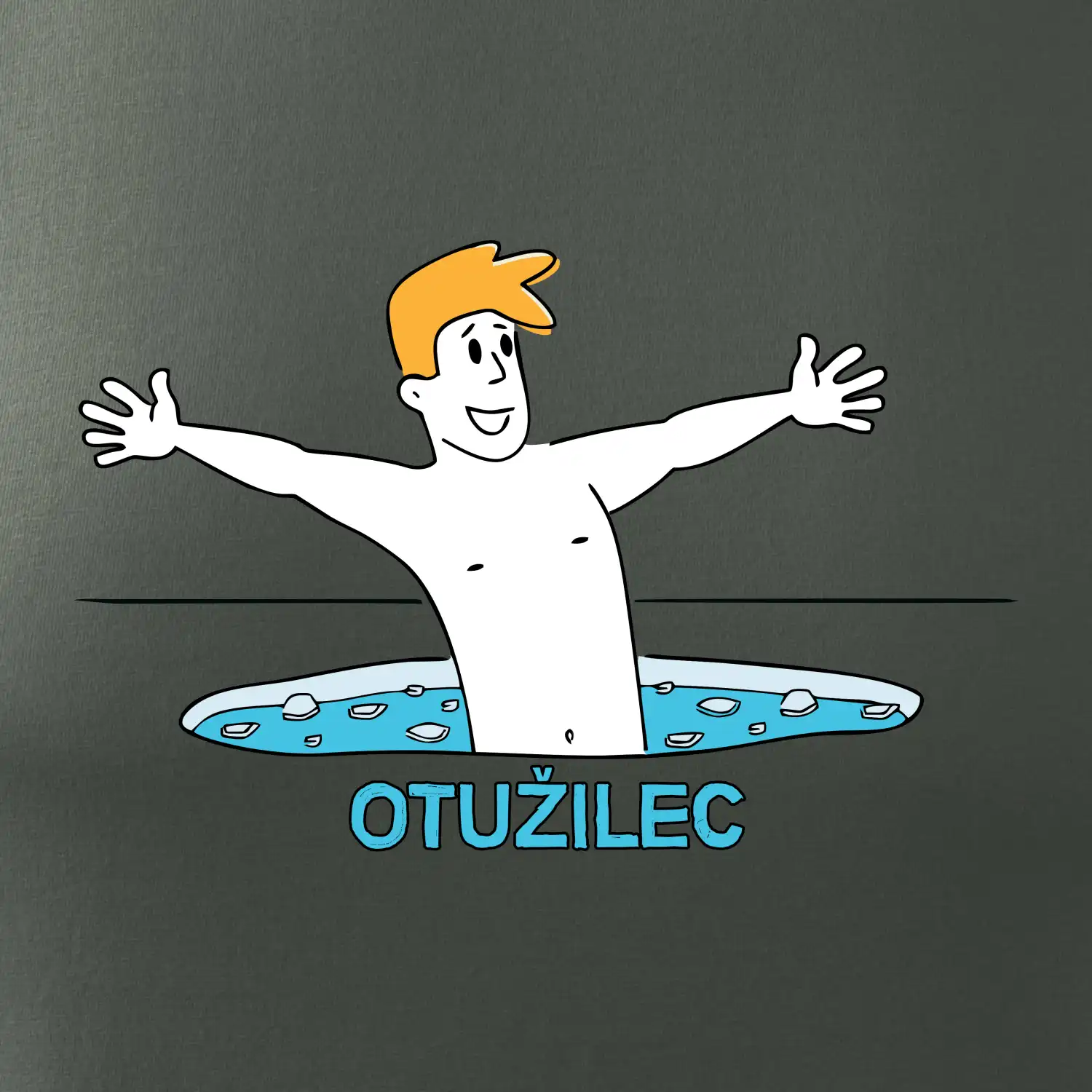 Otužilec - kreslený