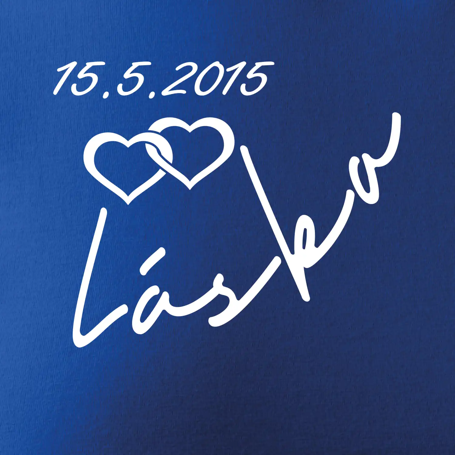 Mikina láska s datumem na rukávu