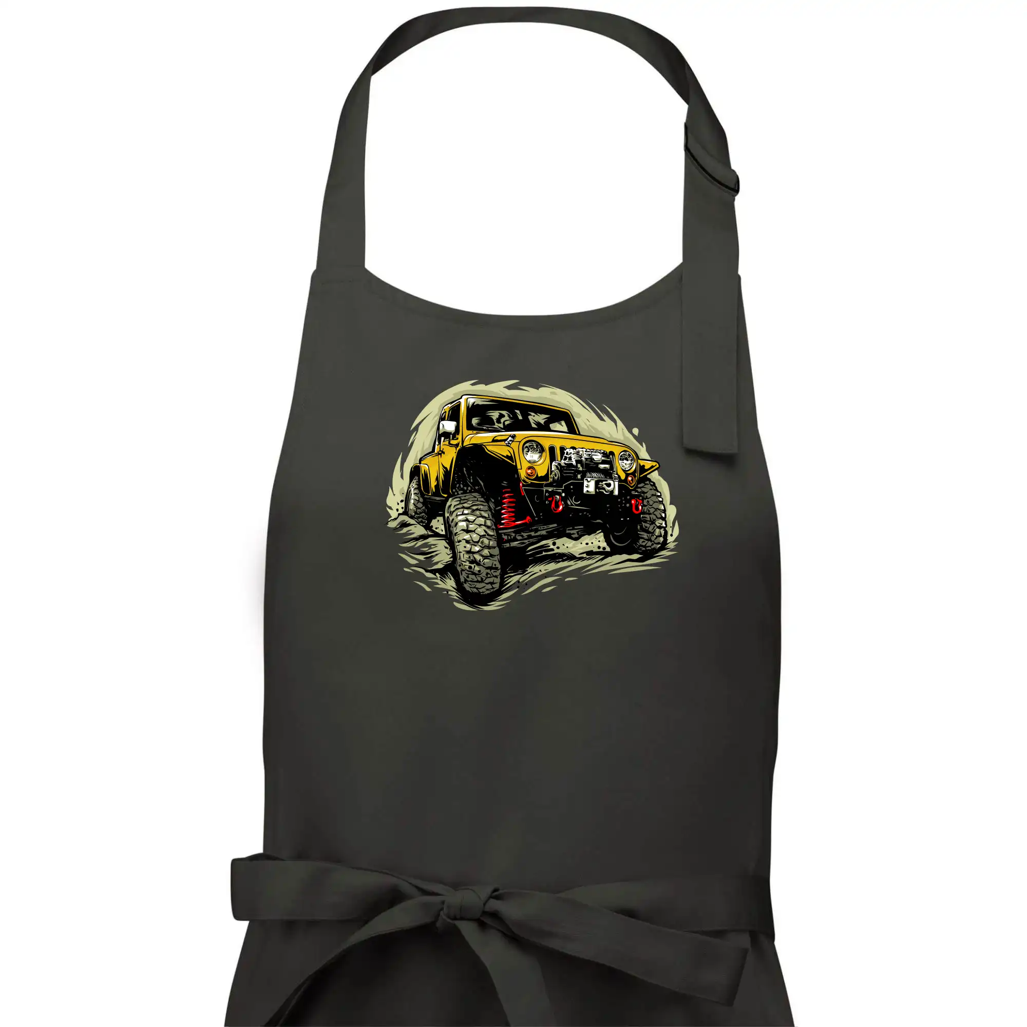 Žlutý offroad s navijákem