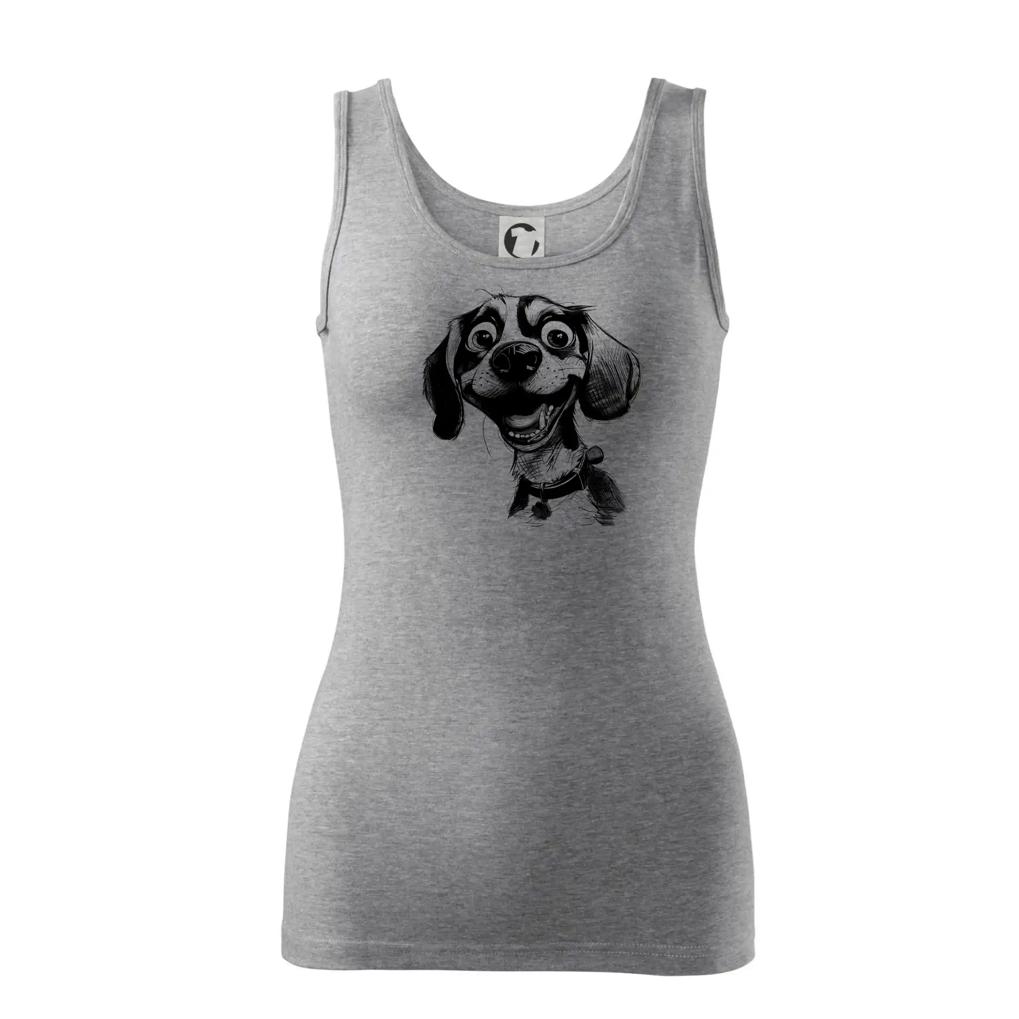 Černobílá karikatura bígl