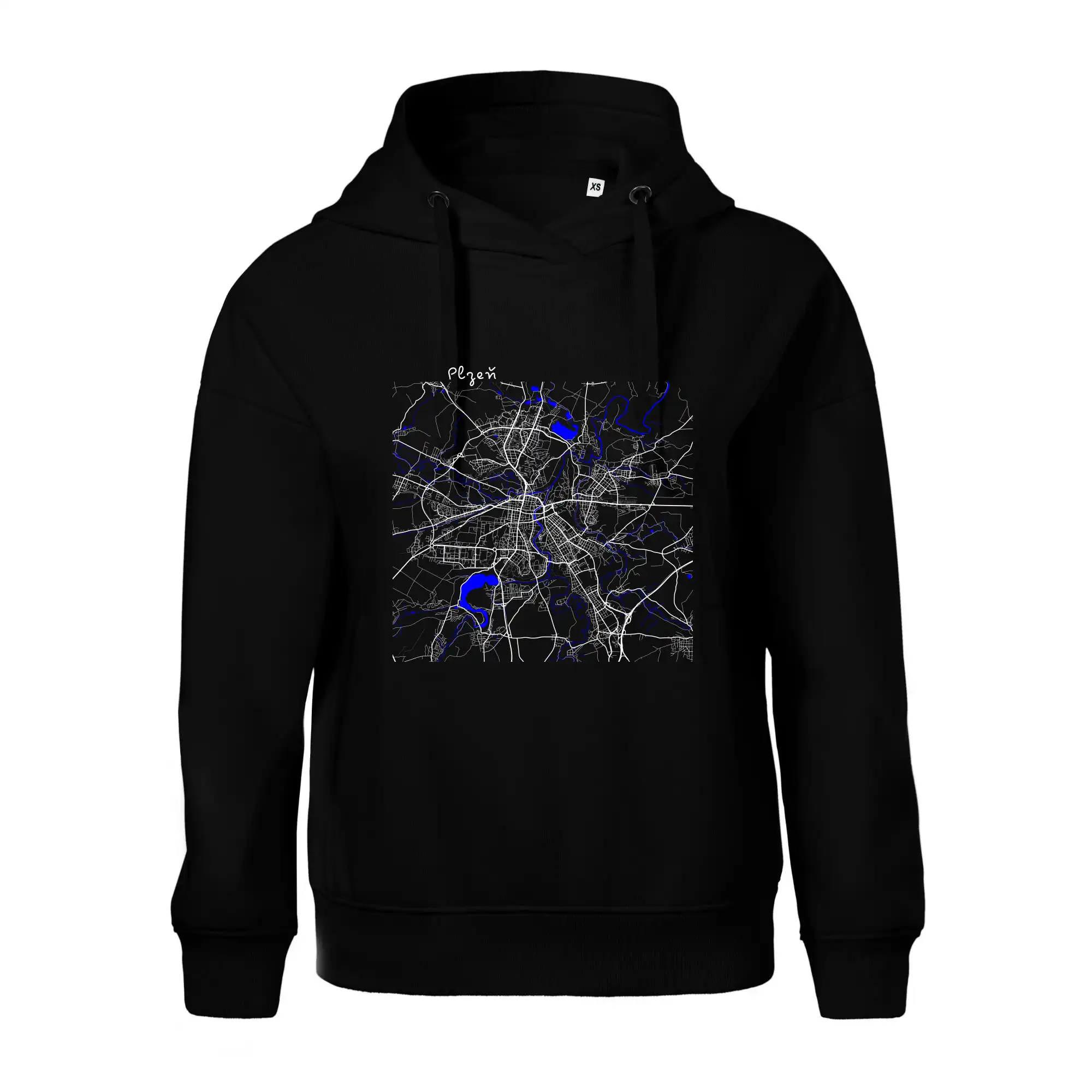 Plzeň mapa s vodními toky