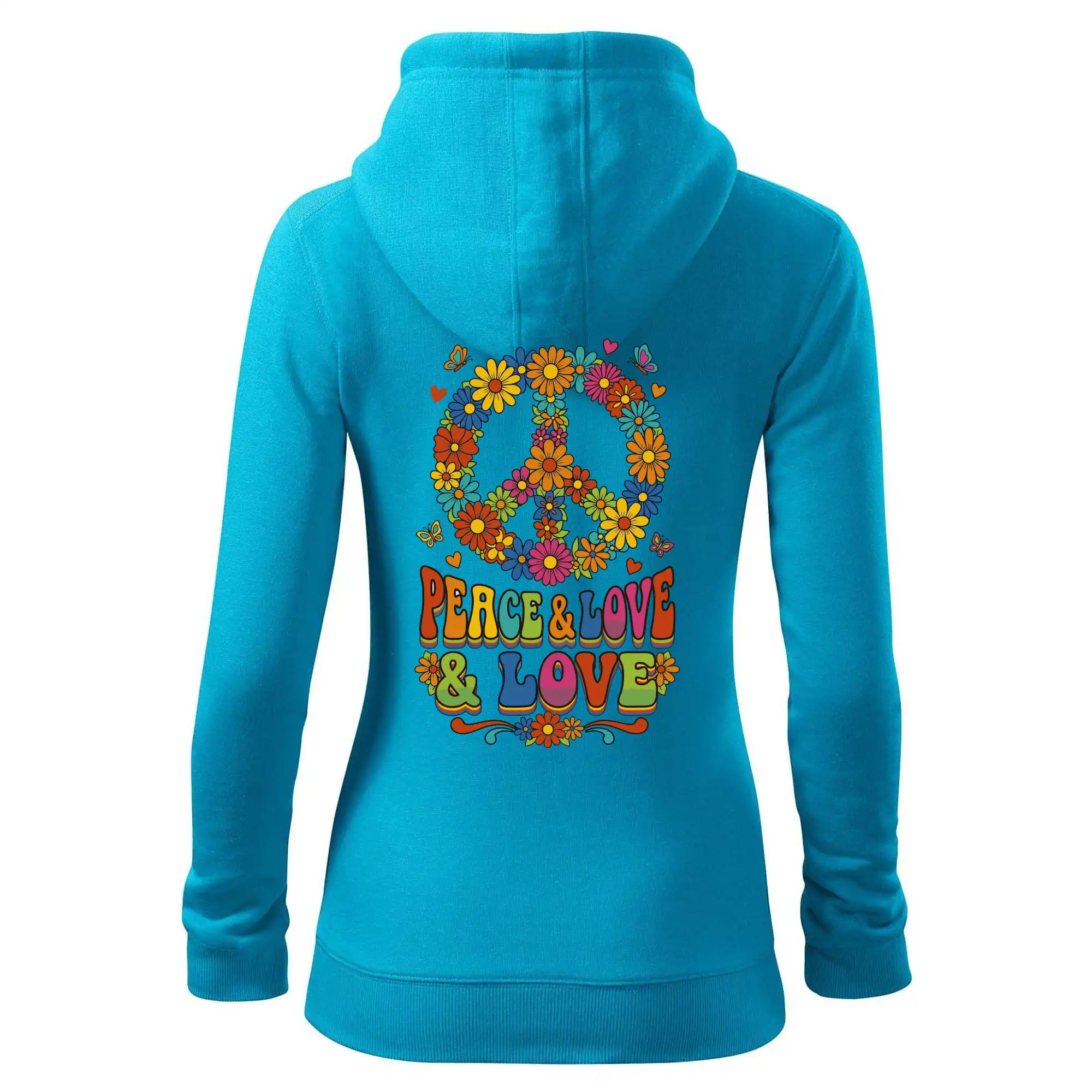 Peace and love - na výšku s květy