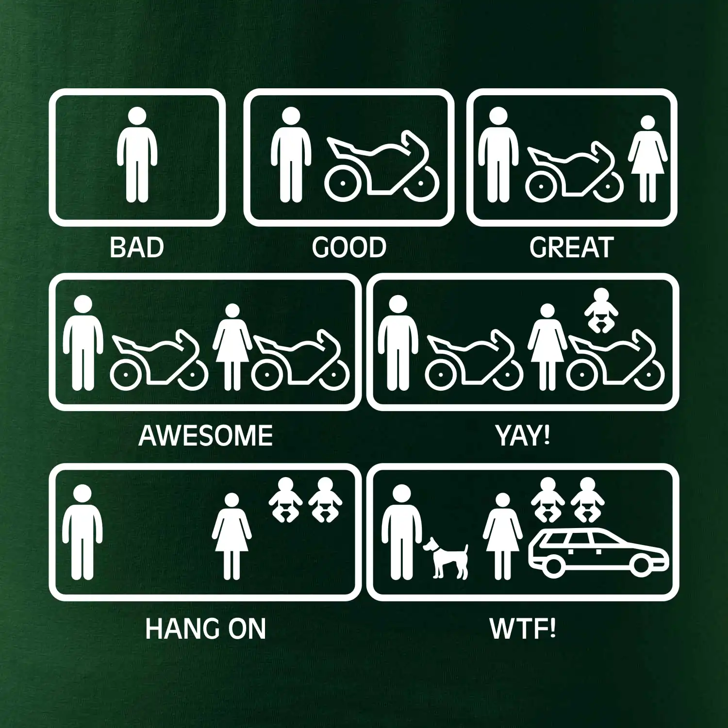 Moto holka rodina