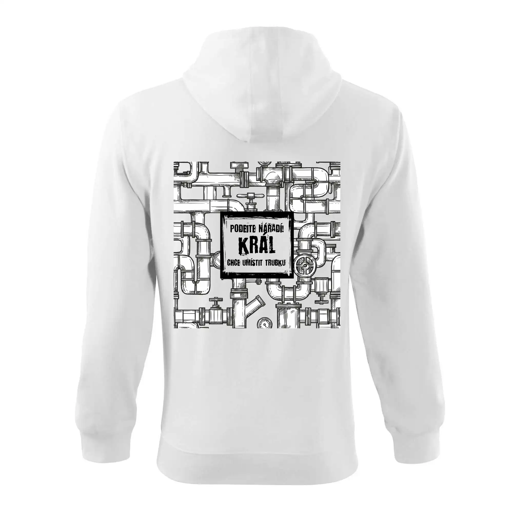 Podejte nářadí, král chce umístit trubku