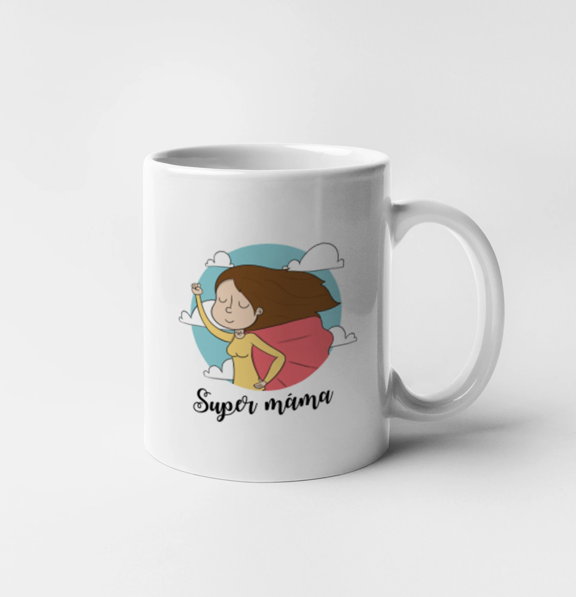 Kreslený obrázek Super máma