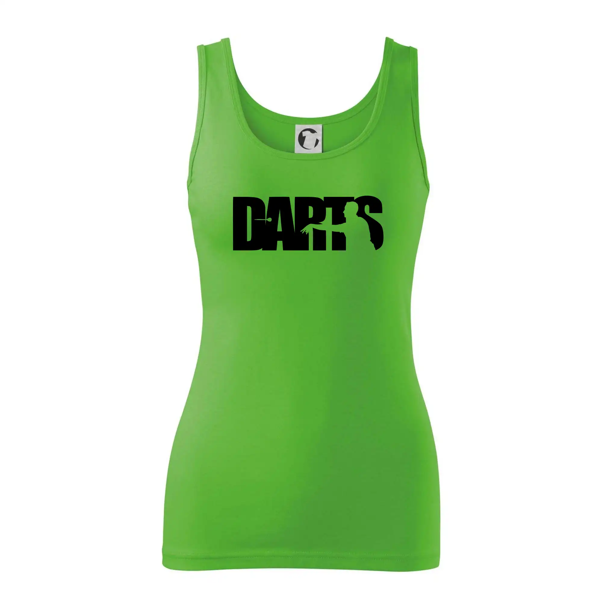 Darts - nápis se šipkařem
