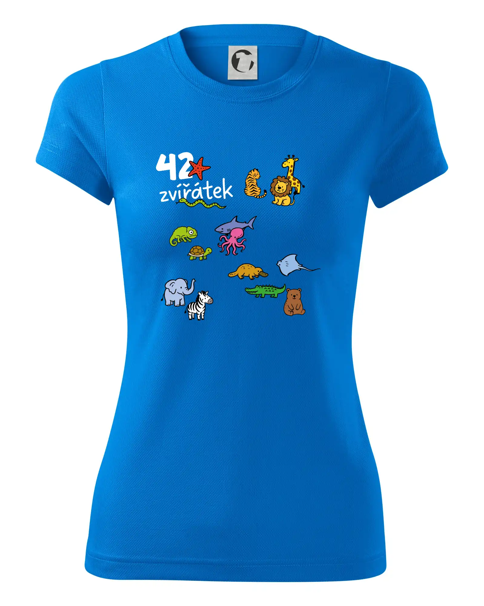 Tričko + 42 nažehlovacích zvířátek