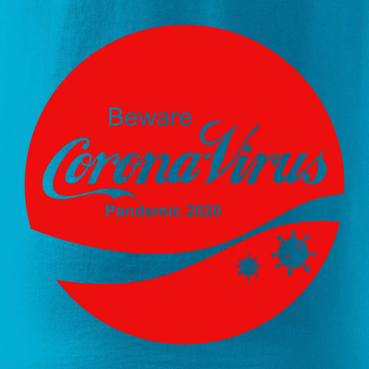 Corona virus pandemic logo