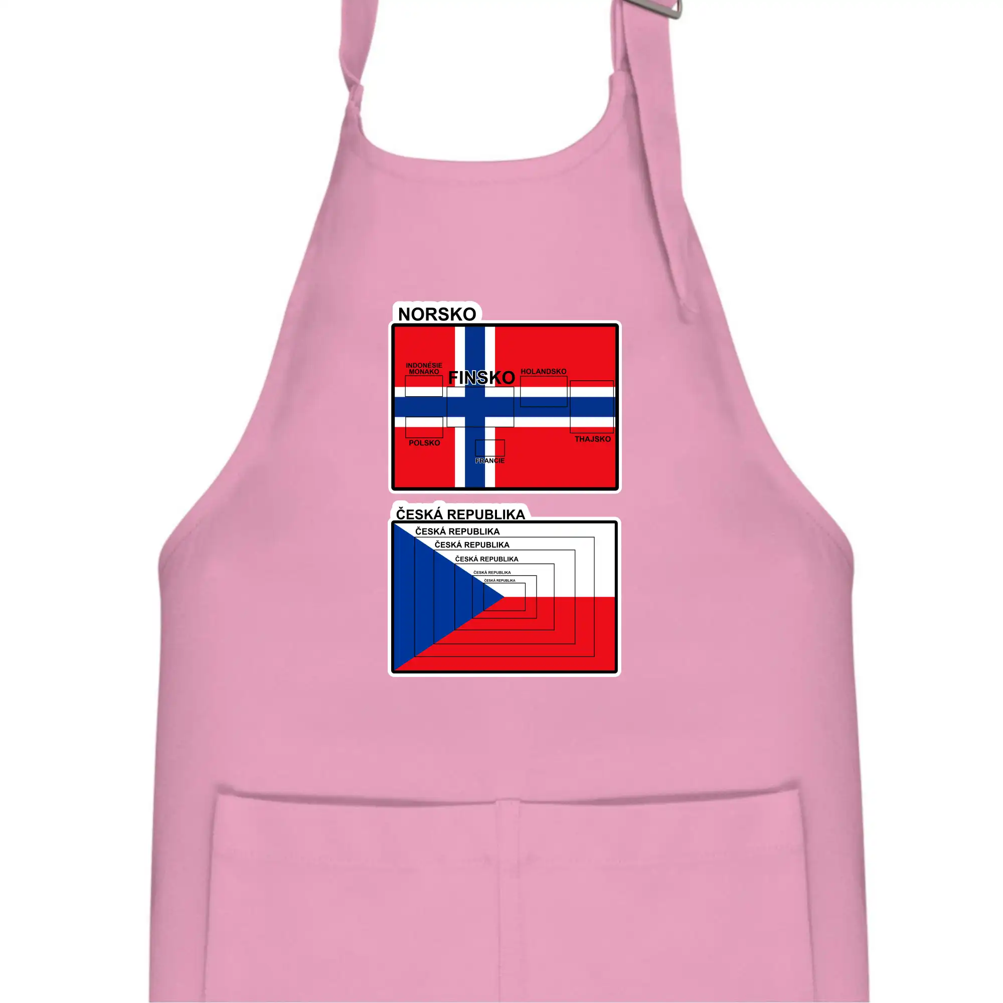 Norská a česká vlajka